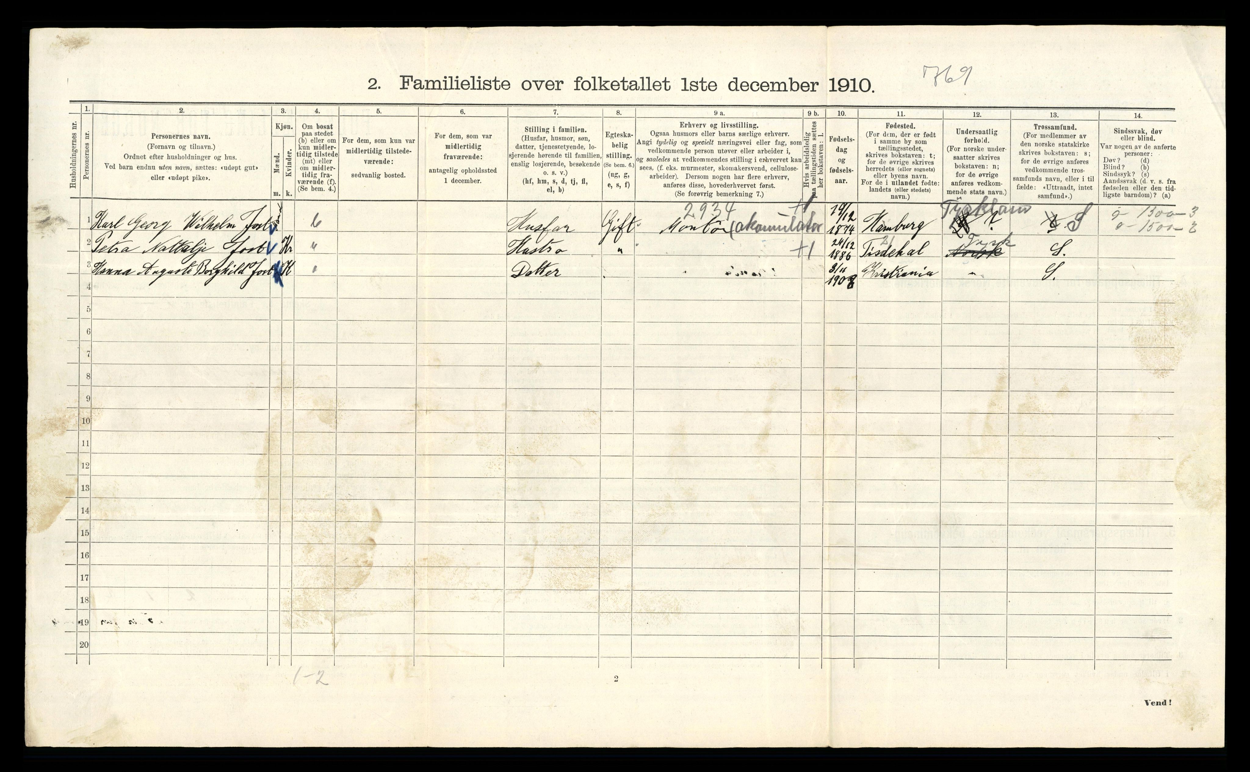 RA, 1910 census for Kristiania, 1910, p. 31546