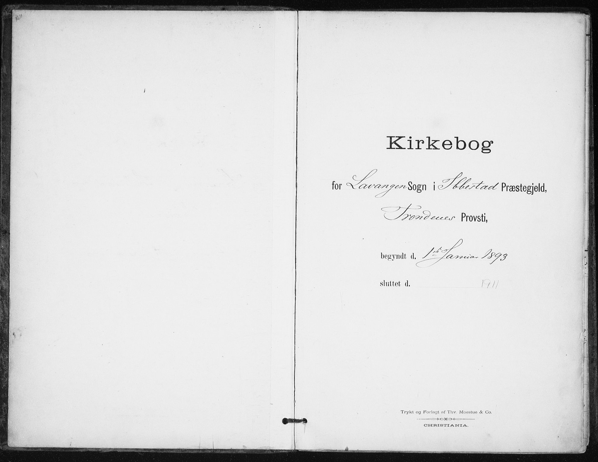 Salangen sokneprestembete, SATØ/S-1324/H/Ha/L0001kirke: Parish register (official) no. 1, 1893-1911