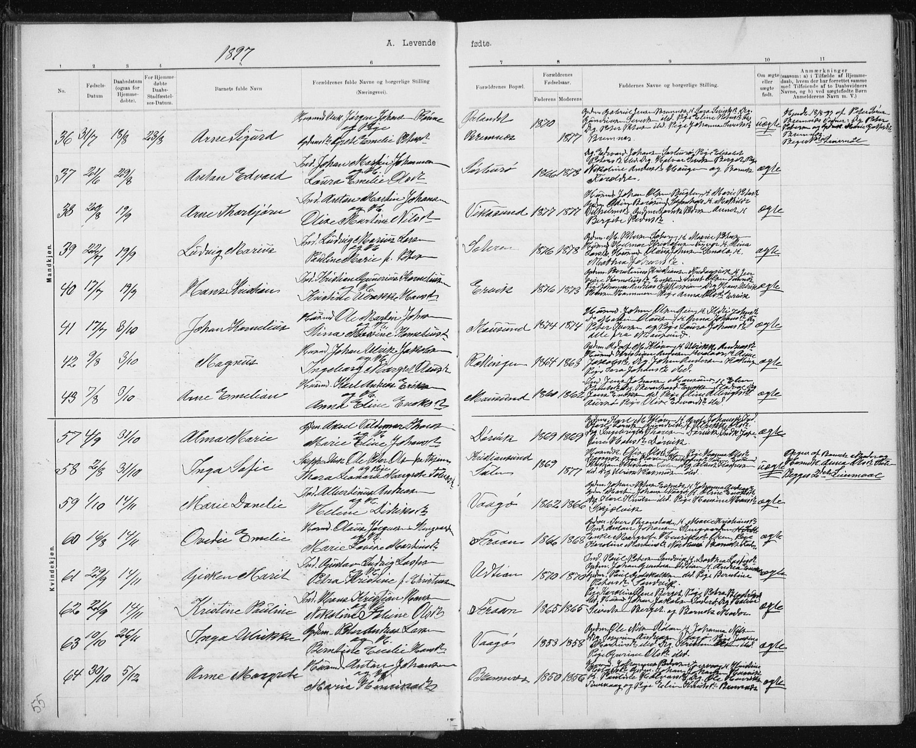 Ministerialprotokoller, klokkerbøker og fødselsregistre - Sør-Trøndelag, SAT/A-1456/640/L0586: Parish register (copy) no. 640C03b, 1891-1908