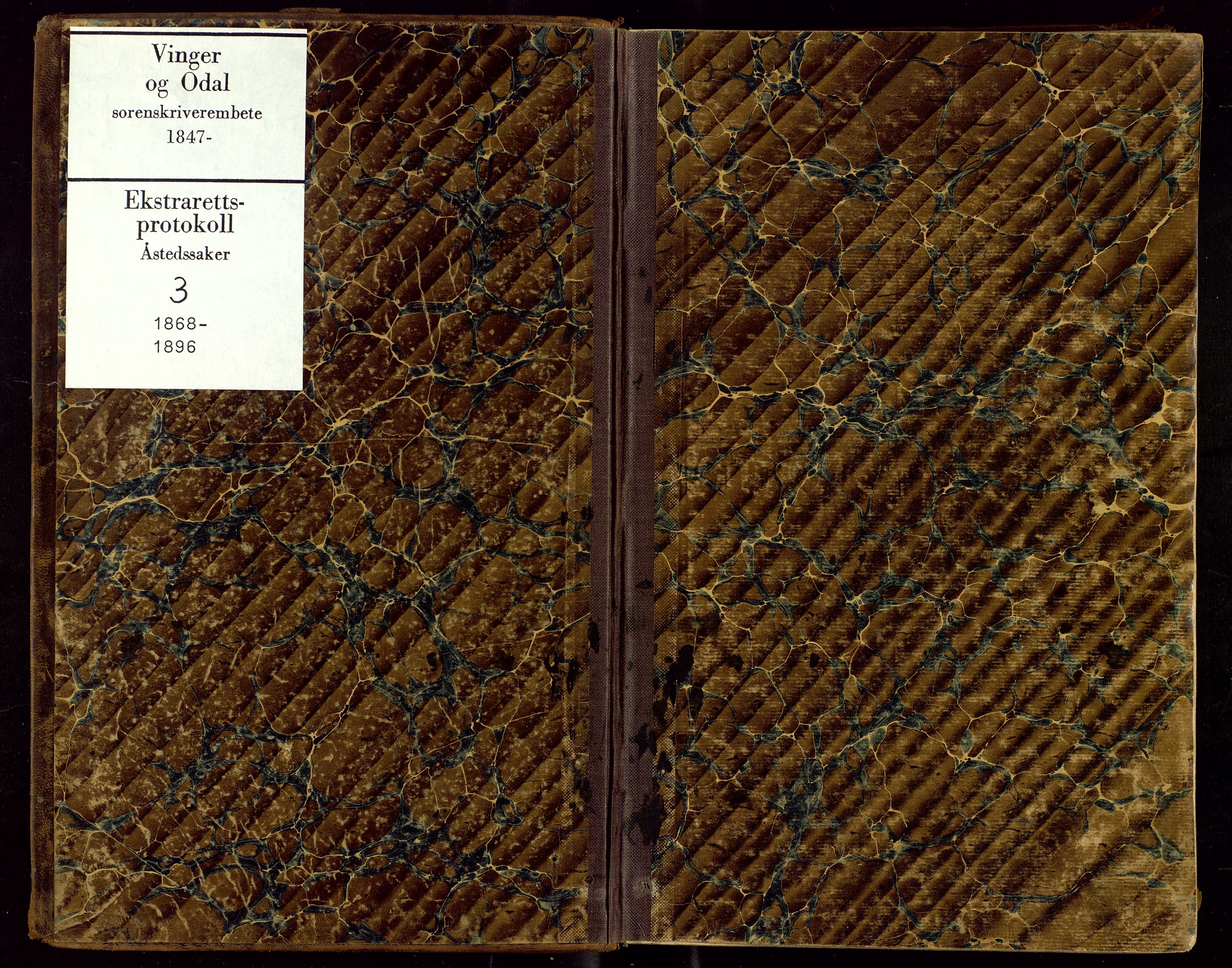 Vinger og Odal sorenskriveri, SAH/TING-022/G/Gc/Gcc/L0003: Åstedsprotokoll - Vinger og Odal, 1868-1896