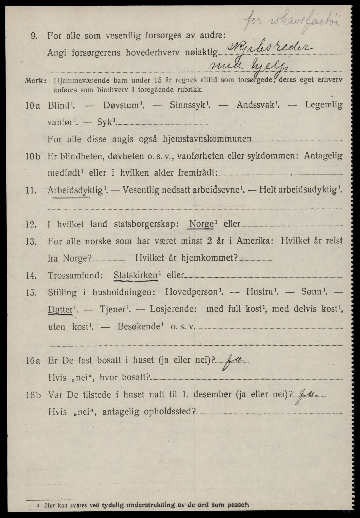 SAT, 1920 census for Hareid, 1920, p. 1678