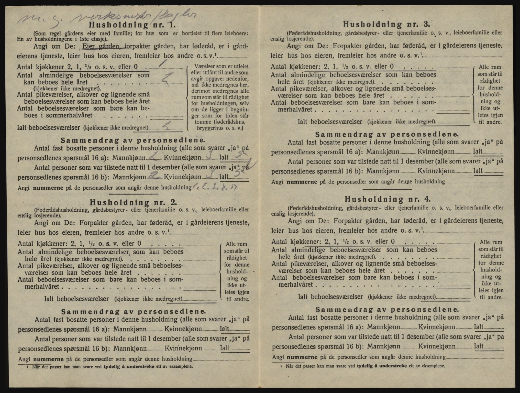 SAO, 1920 census for Glemmen, 1920, p. 2024