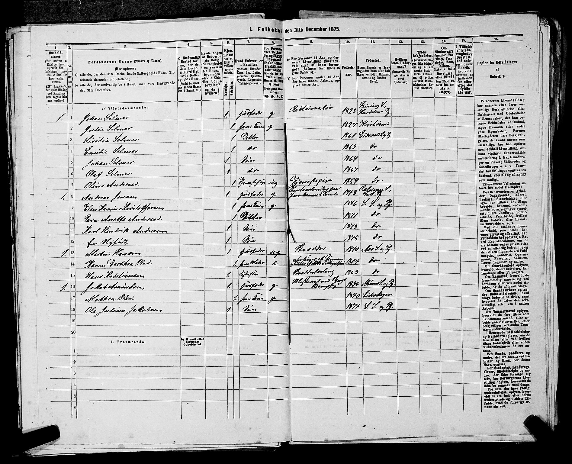 RA, 1875 census for 0231P Skedsmo, 1875, p. 805
