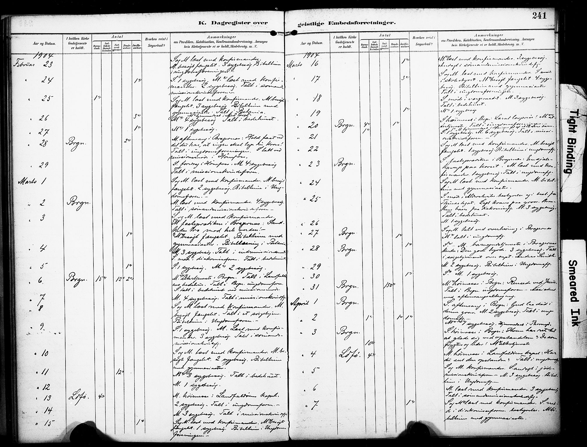 Bragernes kirkebøker, SAKO/A-6/F/Fc/L0006: Parish register (official) no. III 6, 1888-1899, p. 241