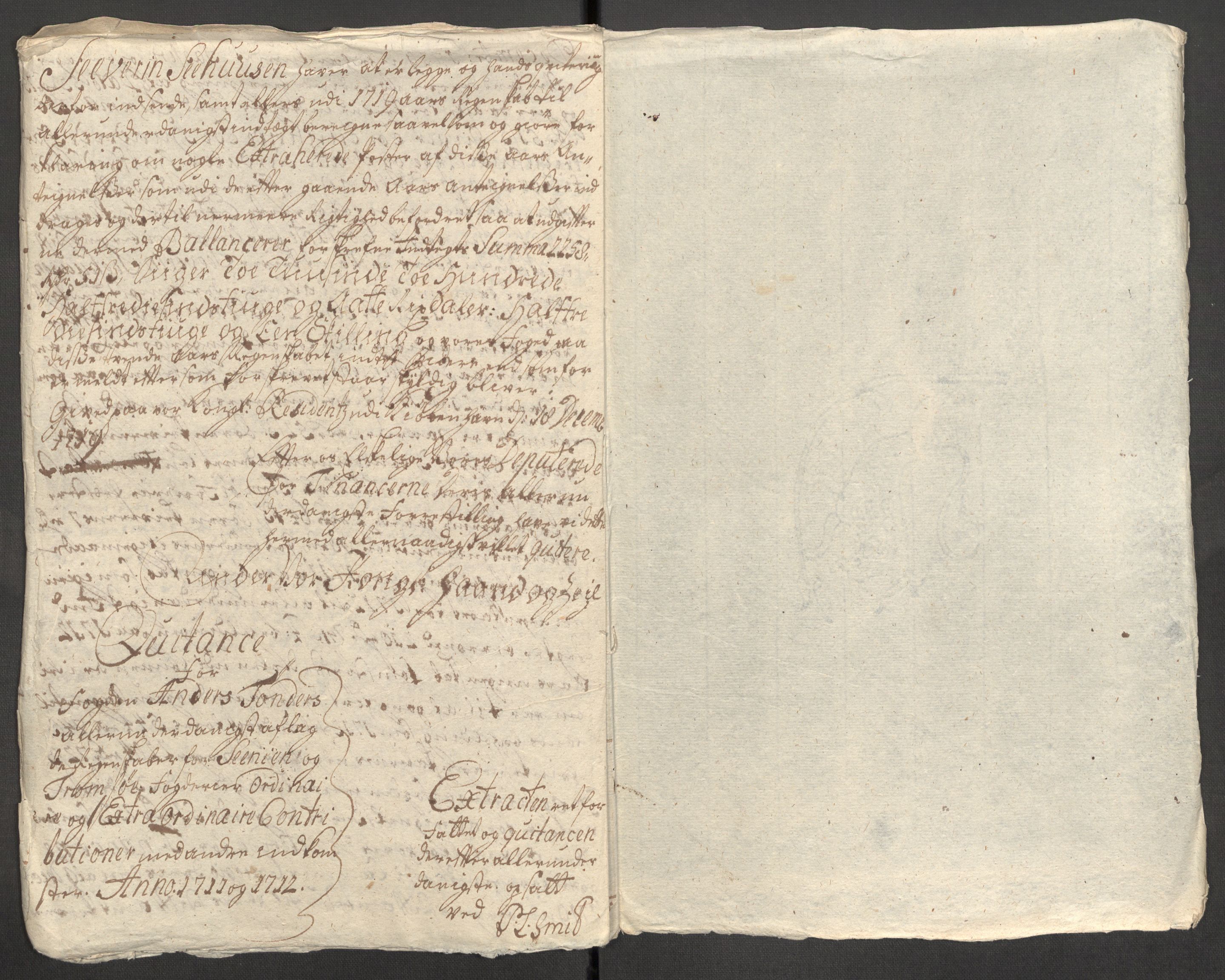Rentekammeret inntil 1814, Reviderte regnskaper, Fogderegnskap, RA/EA-4092/R68/L4758: Fogderegnskap Senja og Troms, 1711-1712, p. 452