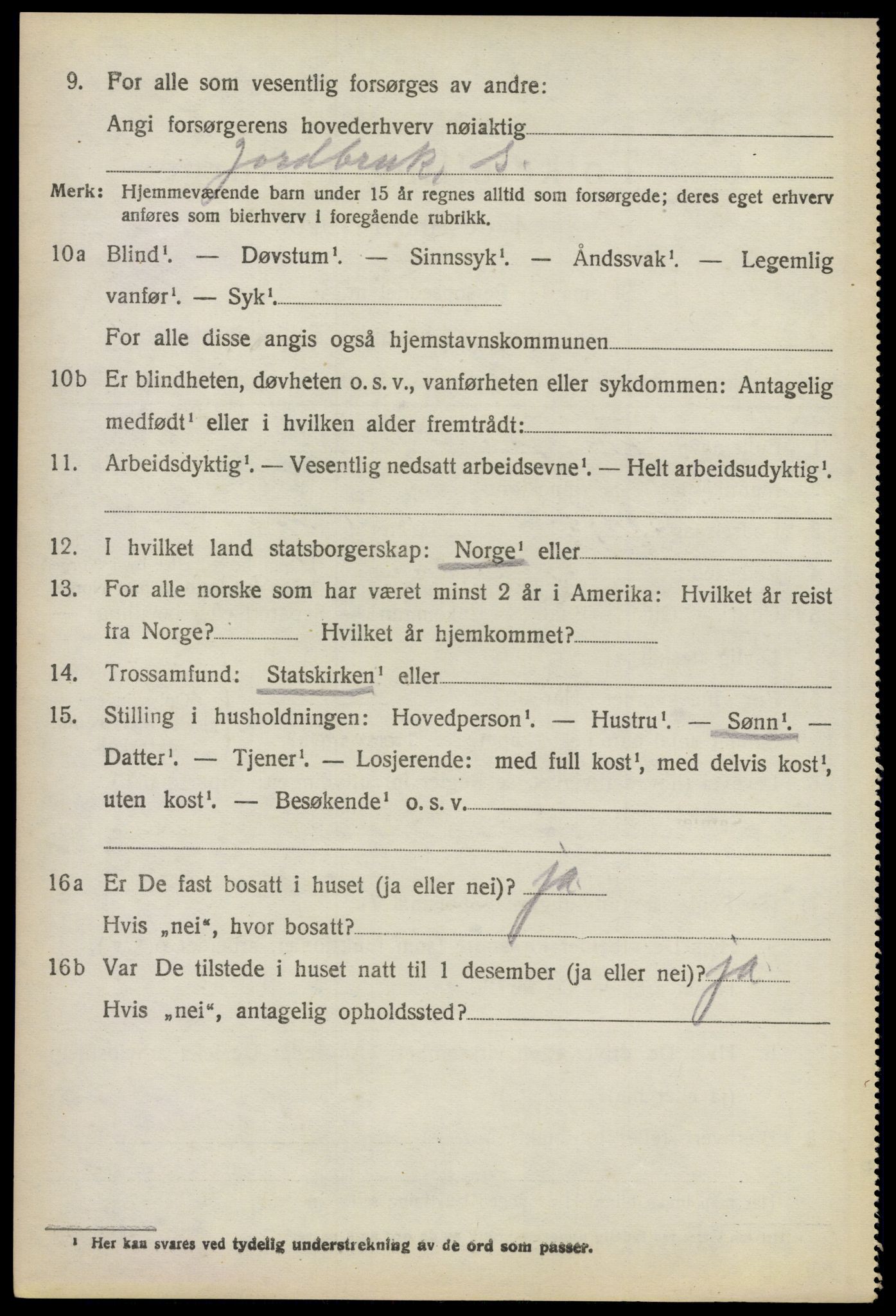 SAO, 1920 census for Enebakk, 1920, p. 2020