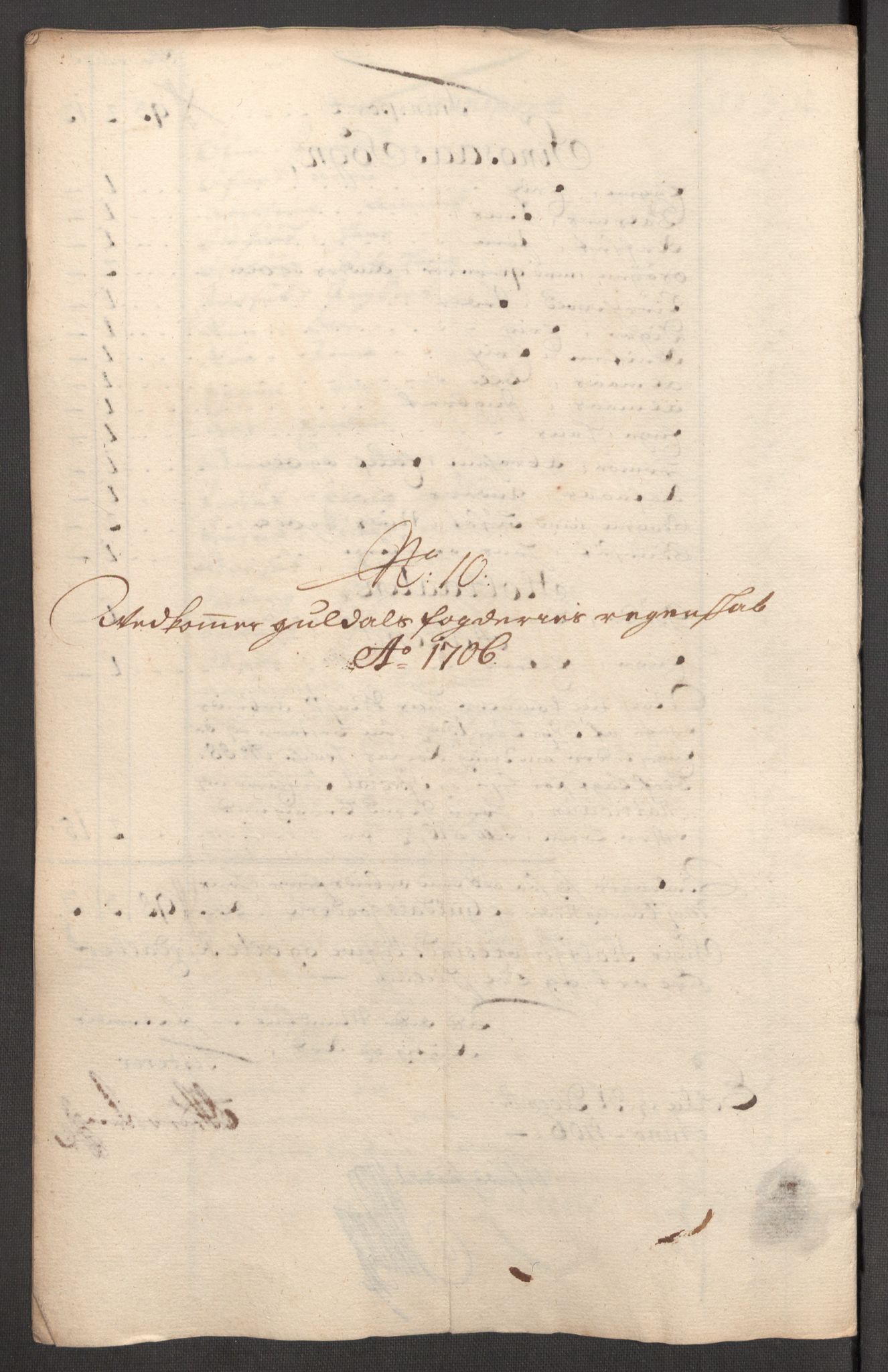 Rentekammeret inntil 1814, Reviderte regnskaper, Fogderegnskap, AV/RA-EA-4092/R60/L3956: Fogderegnskap Orkdal og Gauldal, 1706, p. 321