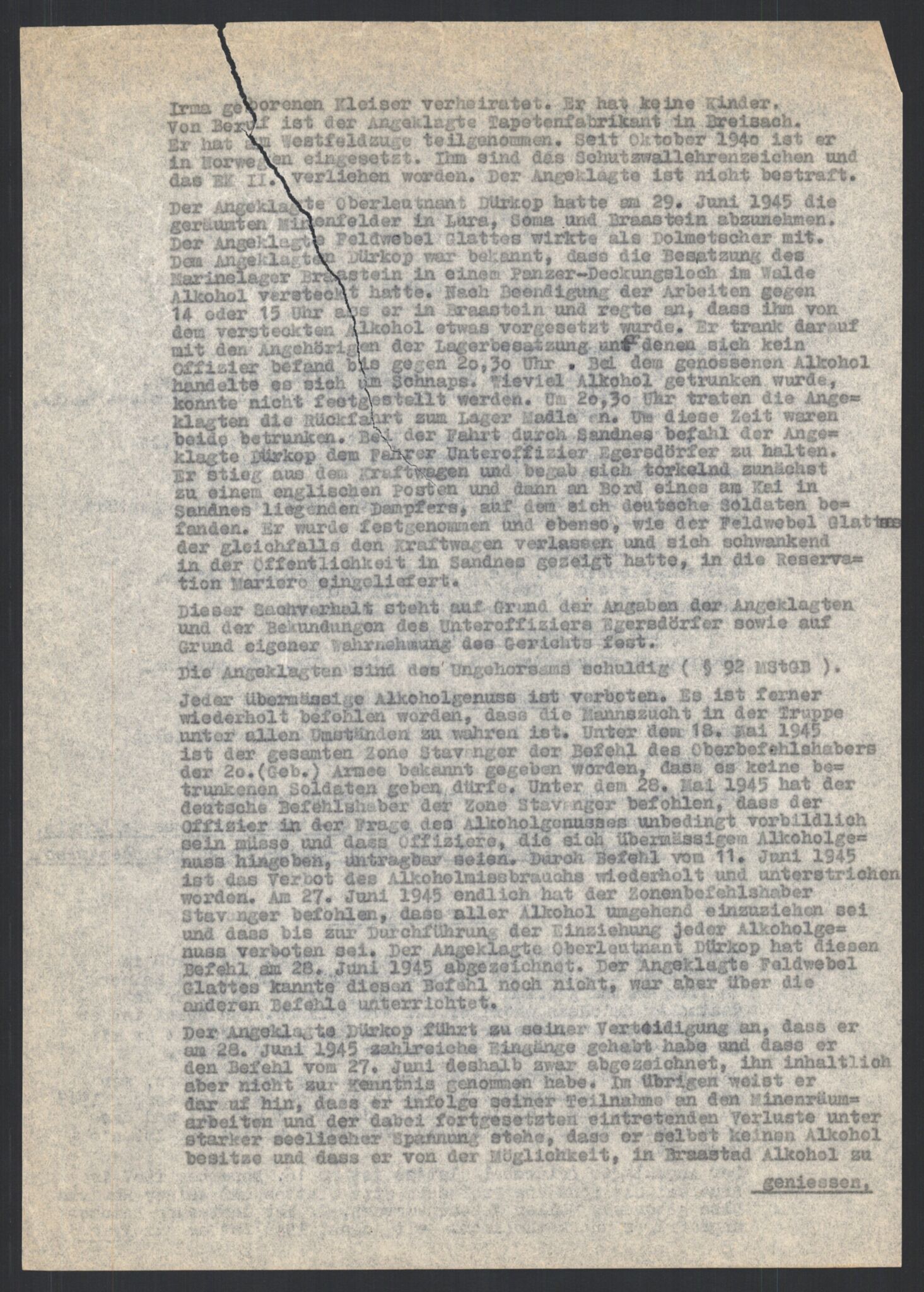 Forsvarets Overkommando. 2 kontor. Arkiv 11.4. Spredte tyske arkivsaker, AV/RA-RAFA-7031/D/Dar/Darc/L0019: FO.II, 1945, p. 1185