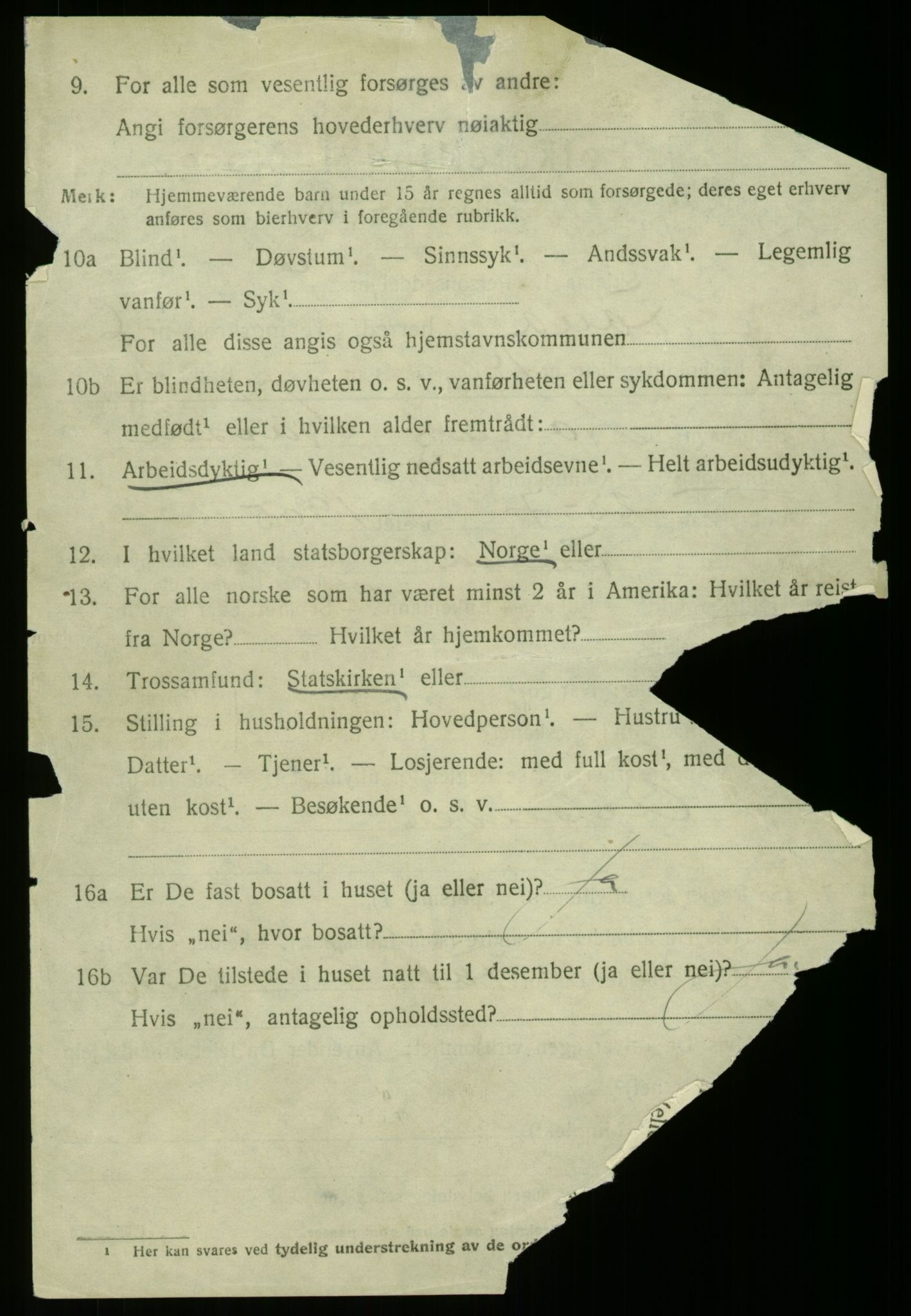 SAB, 1920 census for Fana, 1920, p. 12566