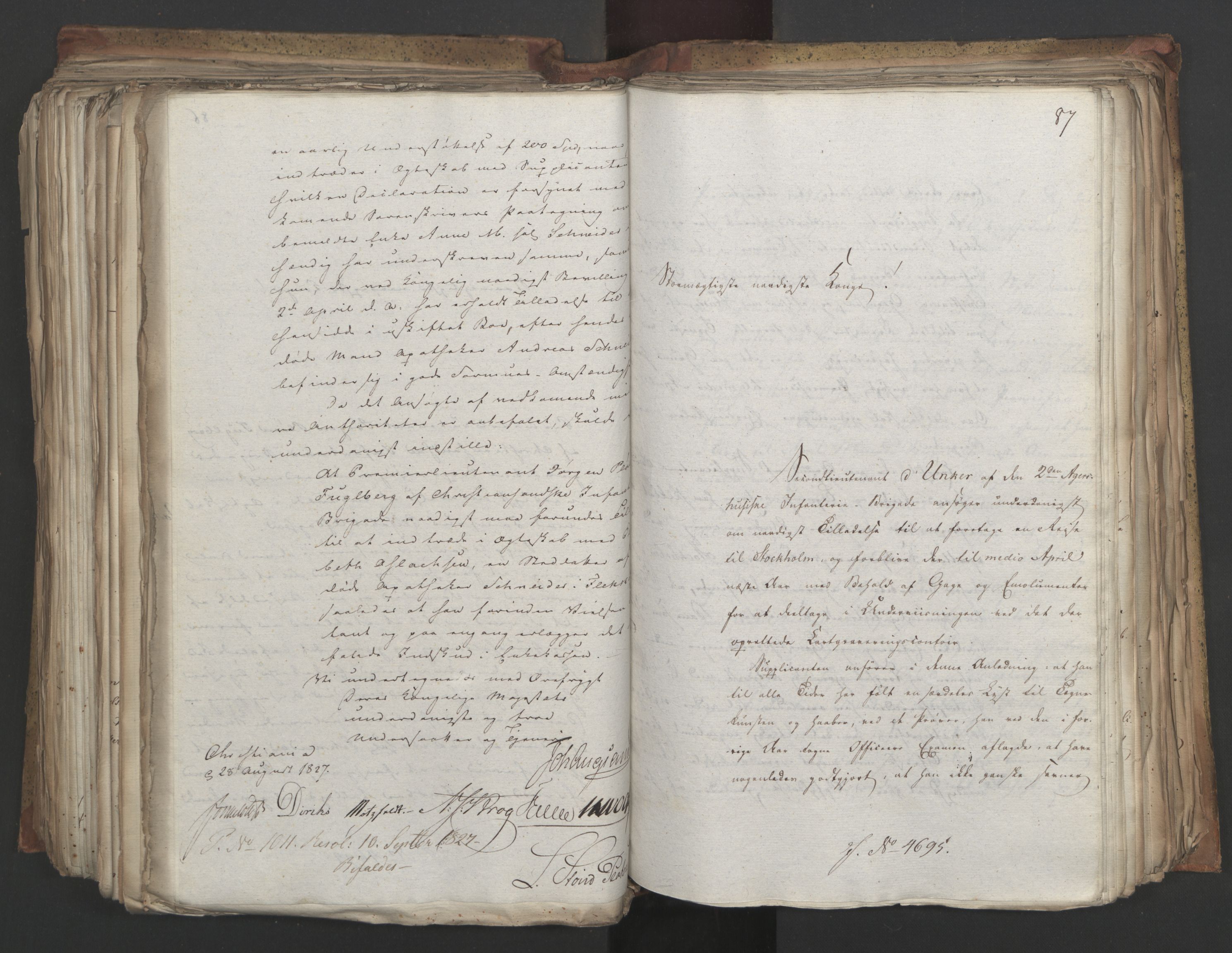 Statsrådsavdelingen i Stockholm, AV/RA-S-1003/D/Da/L0052: Regjeringsinnstillinger nr. 4566-4799, 1827, p. 386
