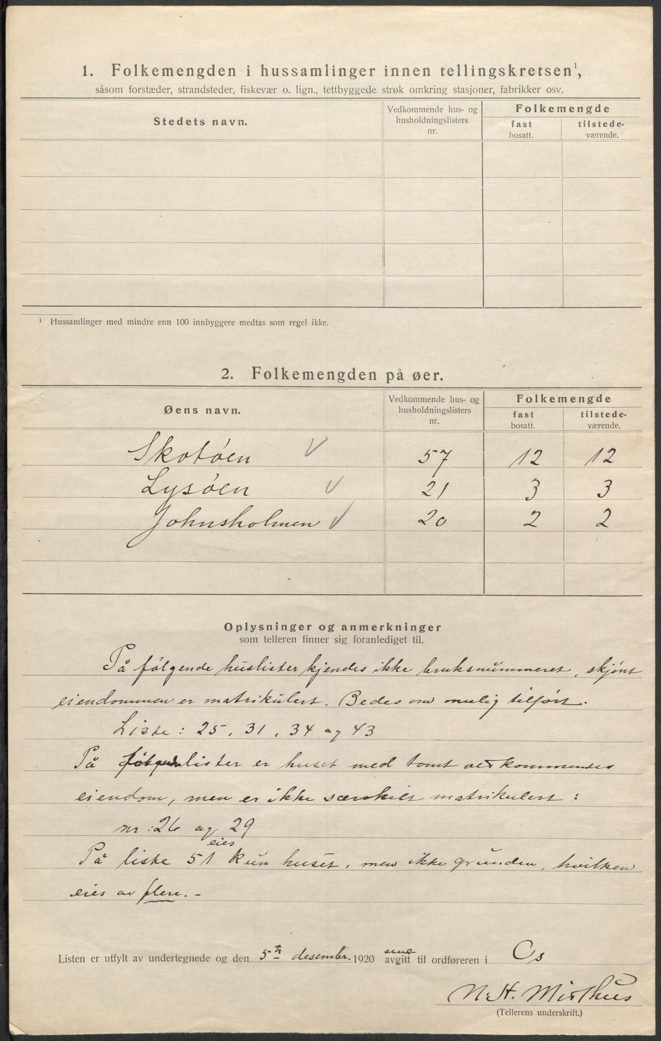 SAB, 1920 census for Os, 1920, p. 10