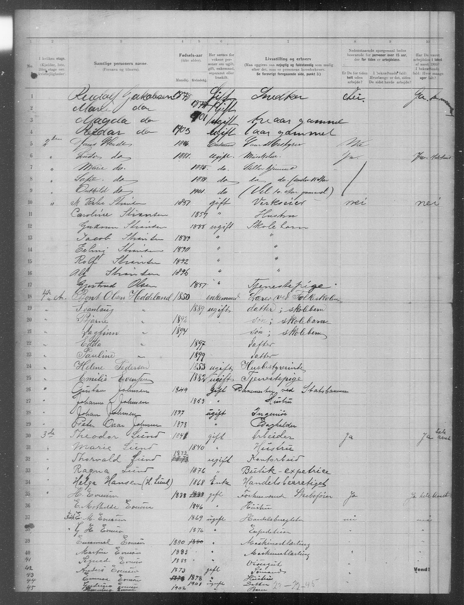 OBA, Municipal Census 1903 for Kristiania, 1903, p. 7980