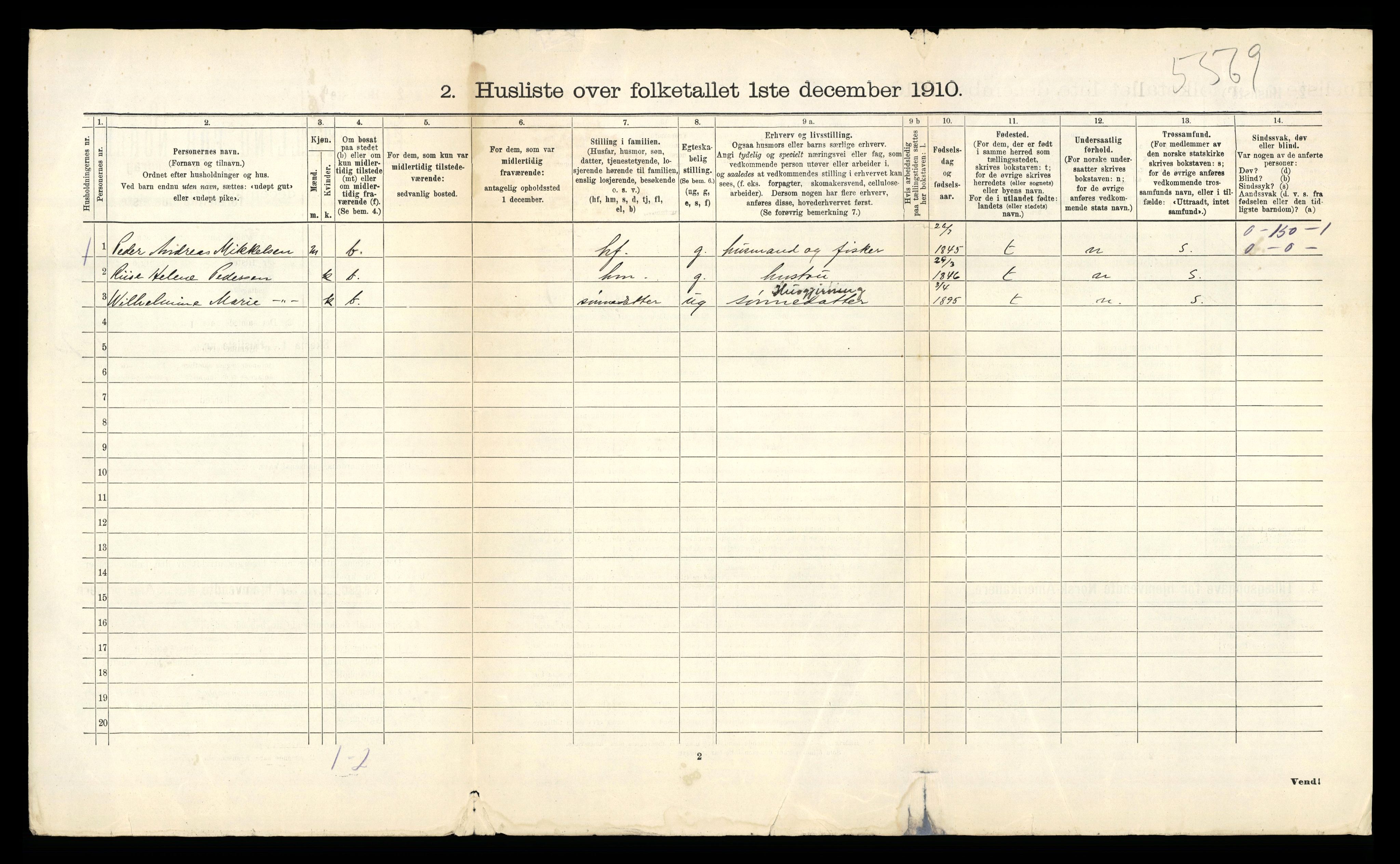 RA, 1910 census for Bø, 1910, p. 1076