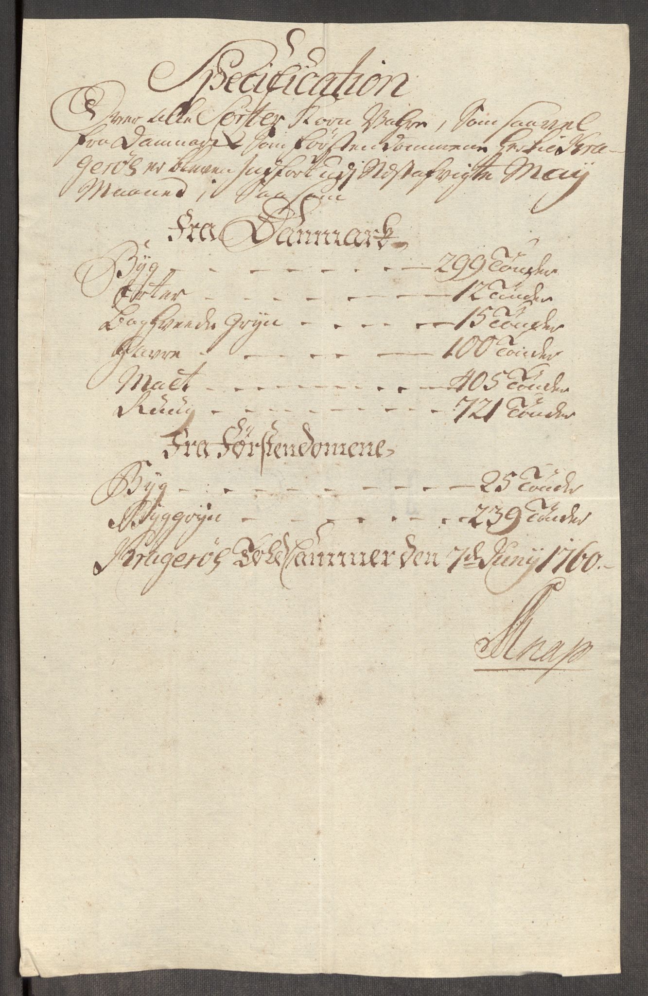 Rentekammeret inntil 1814, Realistisk ordnet avdeling, AV/RA-EA-4070/Oe/L0006: [Ø1]: Priskuranter, 1758-1760, p. 826