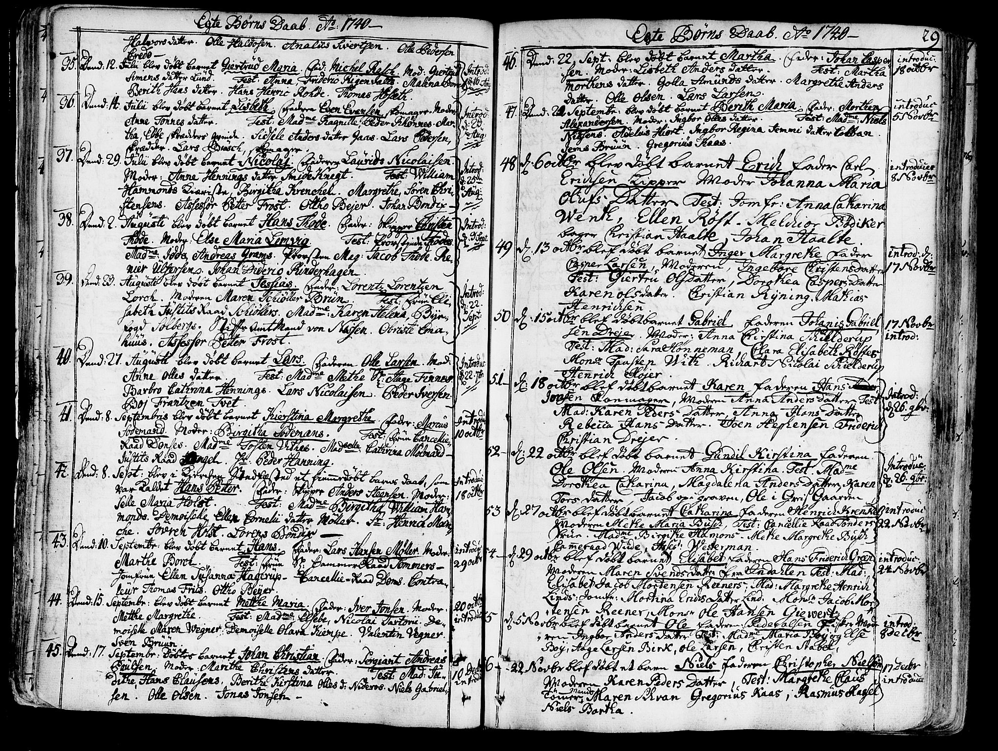 Ministerialprotokoller, klokkerbøker og fødselsregistre - Sør-Trøndelag, SAT/A-1456/602/L0103: Parish register (official) no. 602A01, 1732-1774, p. 29