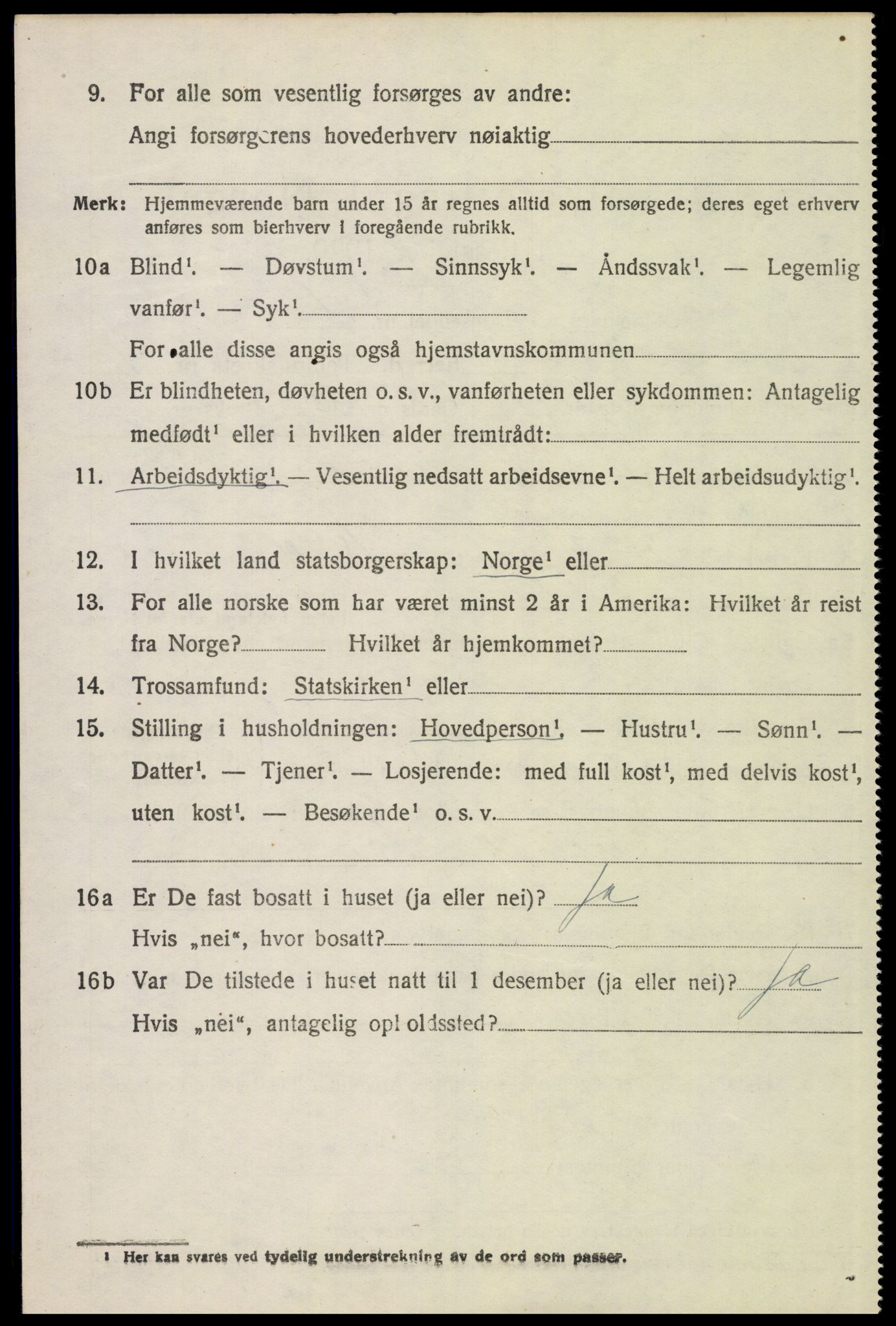 SAH, 1920 census for Folldal, 1920, p. 2078