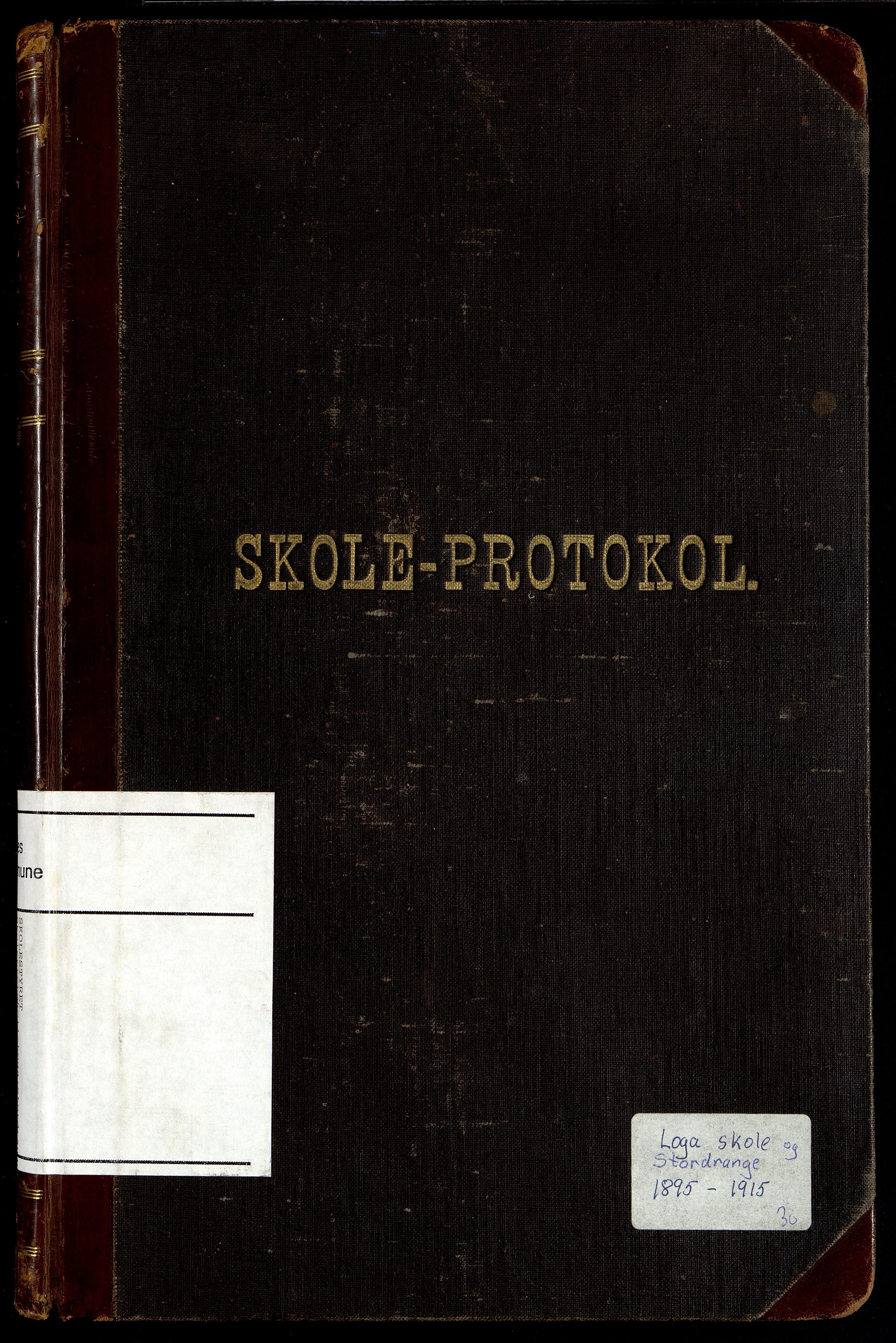 Nes kommune - Loga Skole, ARKSOR/1004NE552/H/L0001: Skoleprotokoll (d), 1895-1915