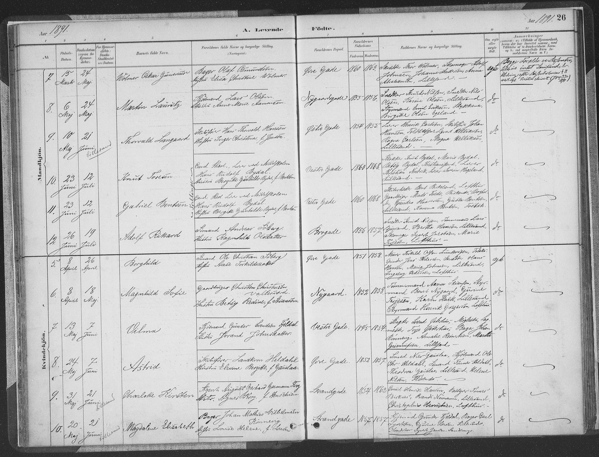 Vestre Moland sokneprestkontor, AV/SAK-1111-0046/F/Fa/Faa/L0001: Parish register (official) no. A 1, 1884-1899, p. 27