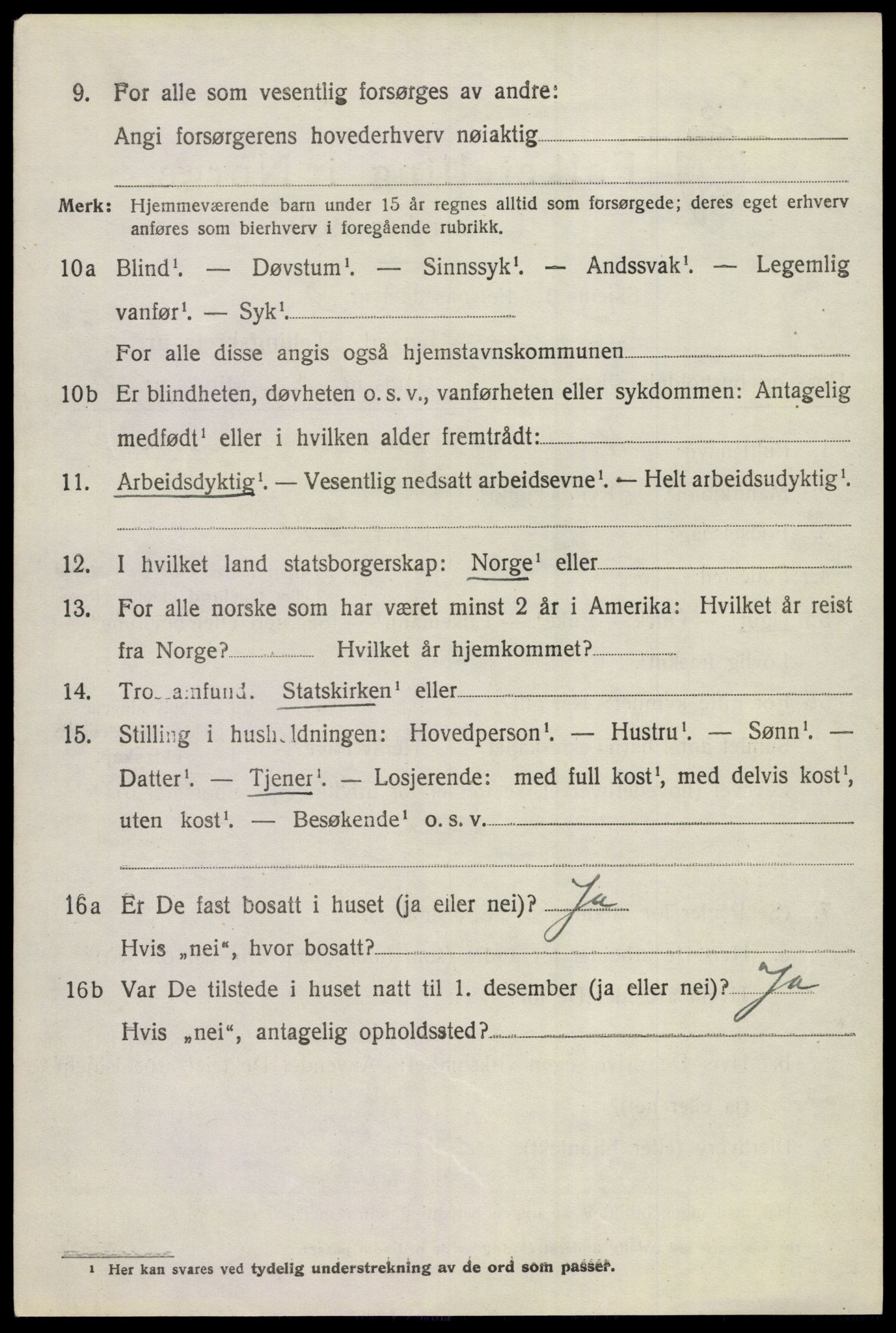 SAKO, 1920 census for Sigdal, 1920, p. 2723