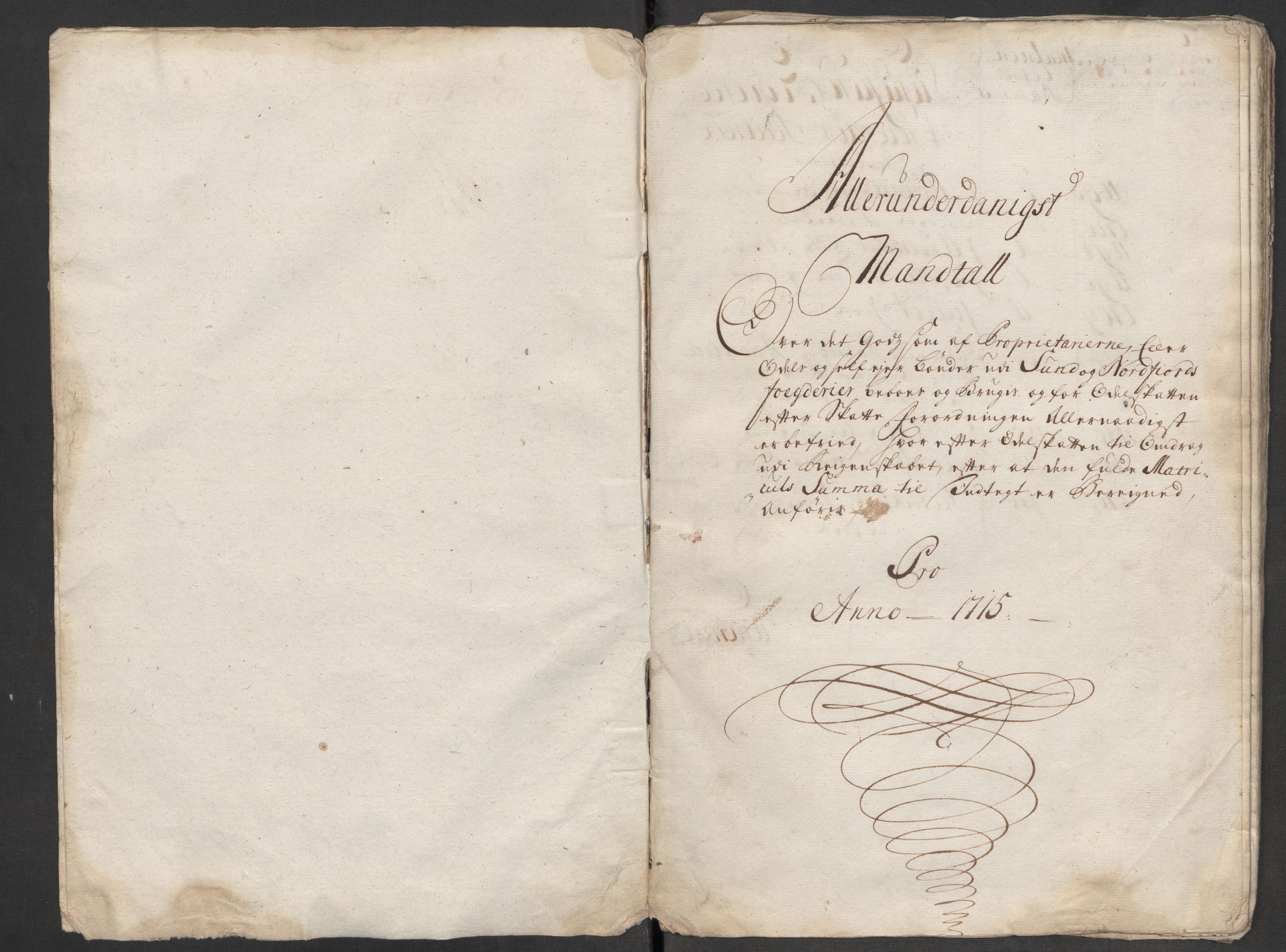 Rentekammeret inntil 1814, Reviderte regnskaper, Fogderegnskap, AV/RA-EA-4092/R53/L3439: Fogderegnskap Sunn- og Nordfjord, 1715, p. 193