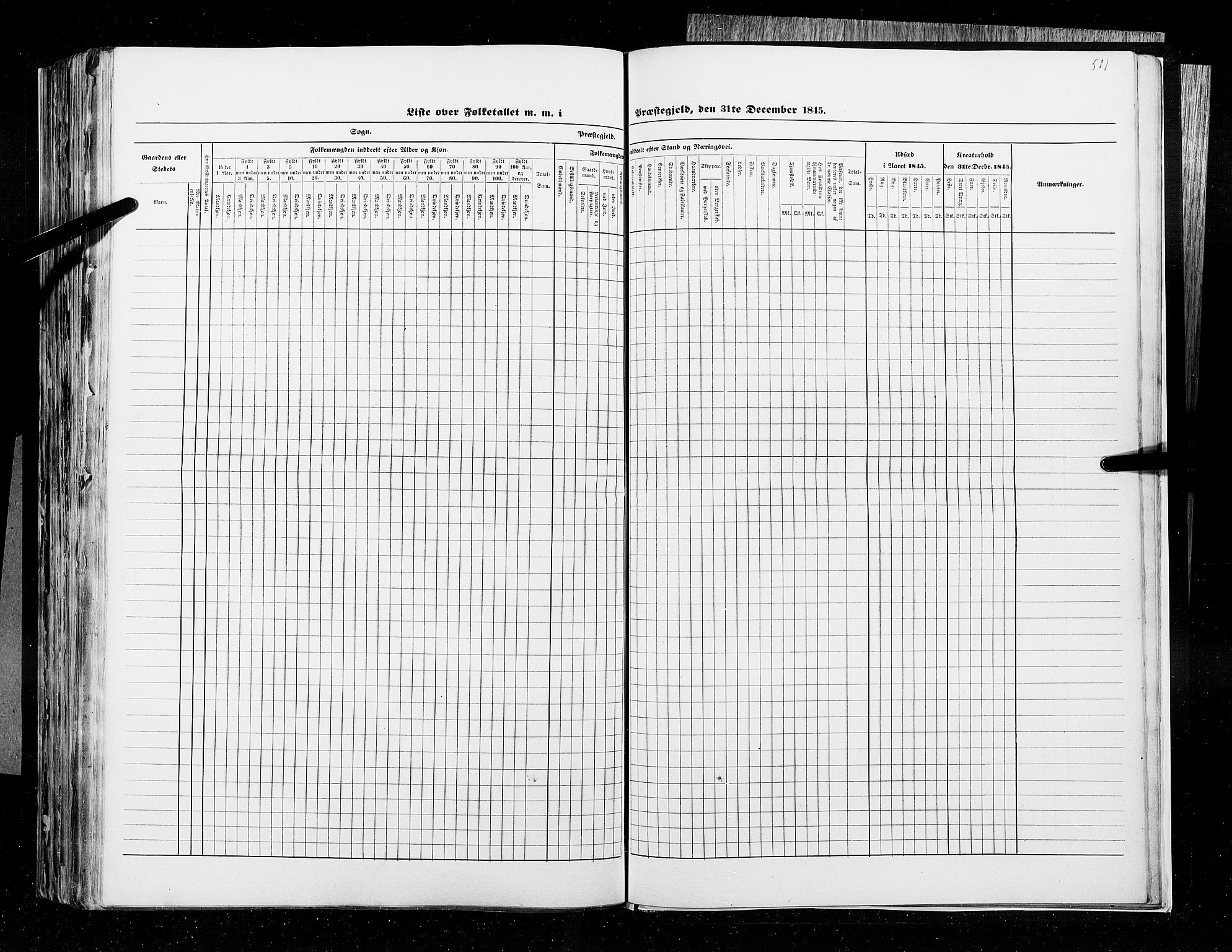 RA, Census 1845, vol. 9B: Nordland amt, 1845, p. 501