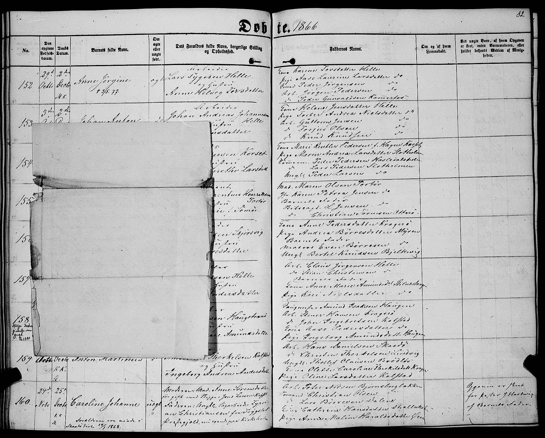 Sannidal kirkebøker, AV/SAKO-A-296/F/Fa/L0011: Parish register (official) no. 11, 1863-1873, p. 82