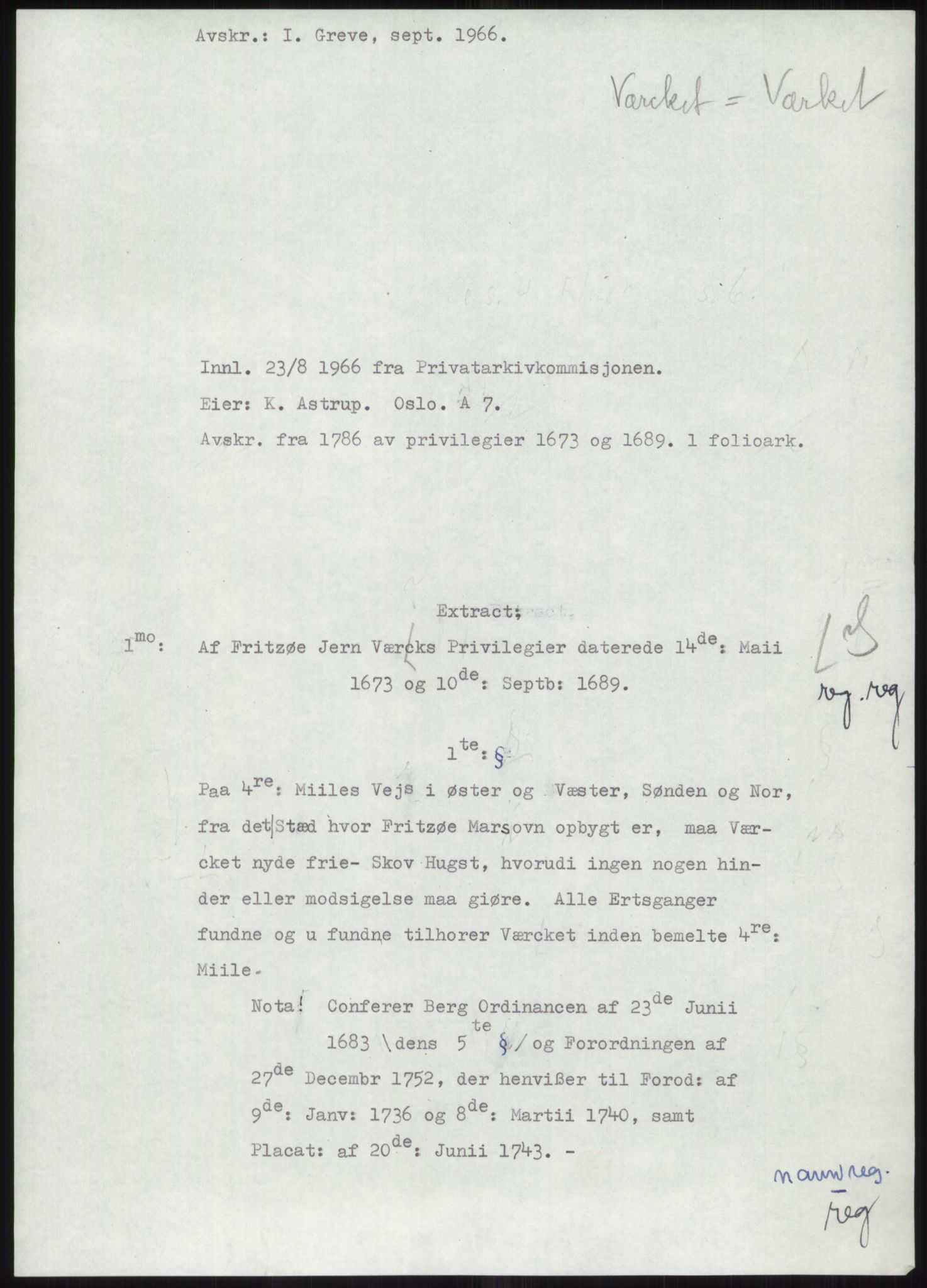 Samlinger til kildeutgivelse, Diplomavskriftsamlingen, AV/RA-EA-4053/H/Ha, p. 1316