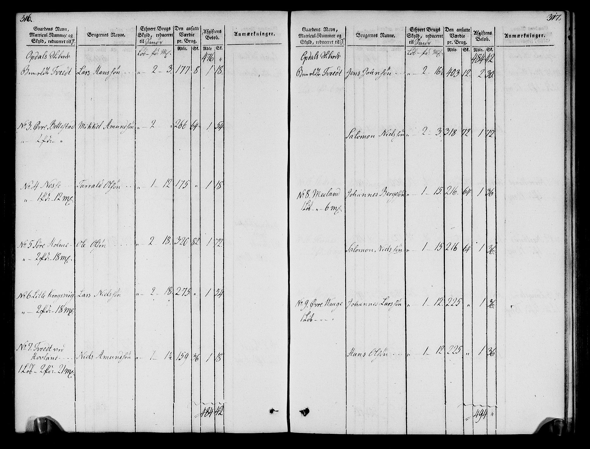 Rentekammeret inntil 1814, Realistisk ordnet avdeling, AV/RA-EA-4070/N/Ne/Nea/L0109: Sunnhordland og Hardanger fogderi. Oppebørselsregister, 1803-1804, p. 162