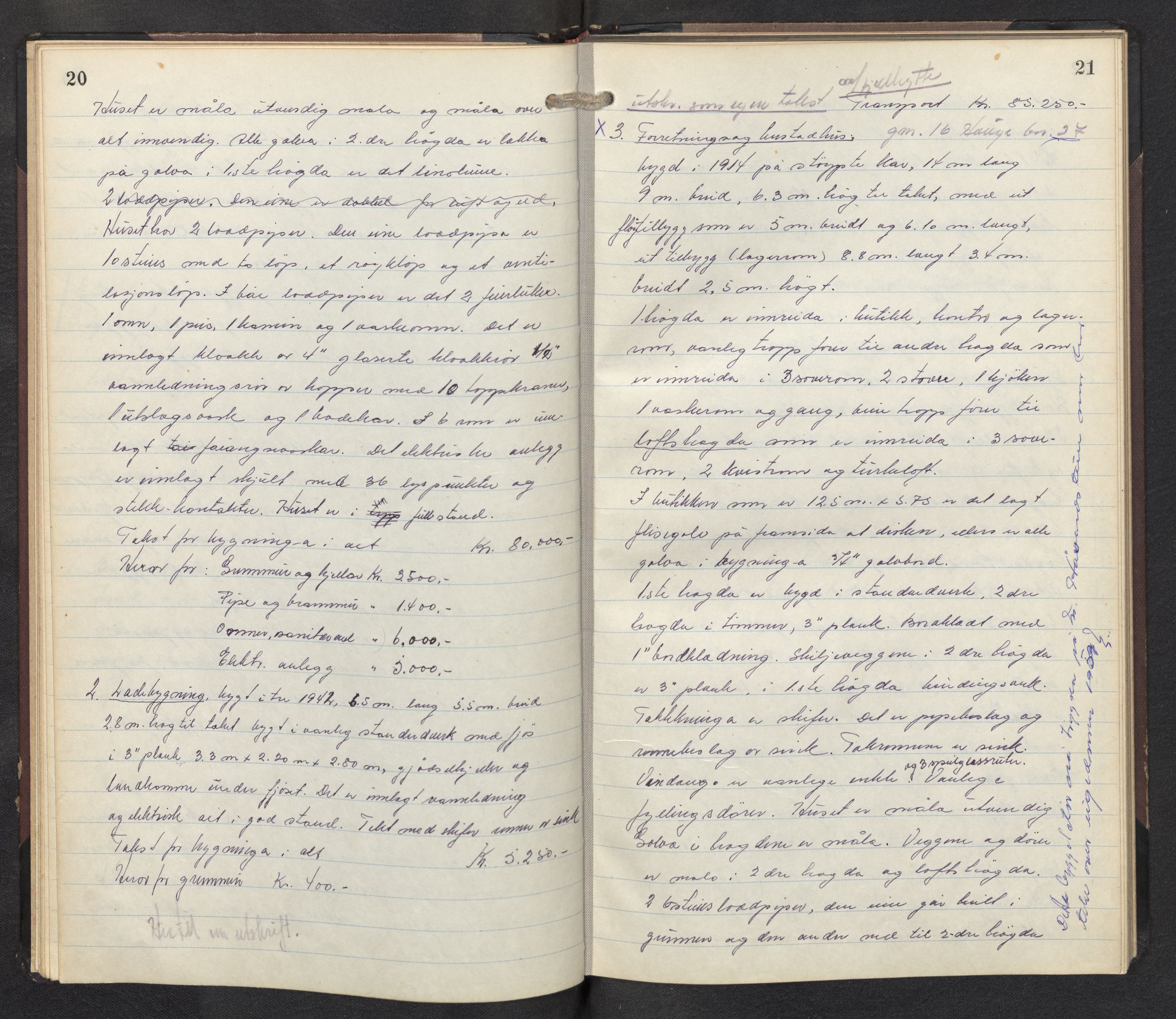 Lensmannen i Bremanger, AV/SAB-A-26701/0012/L0003: Branntakstprotokoll, 1947-1949, p. 20-21