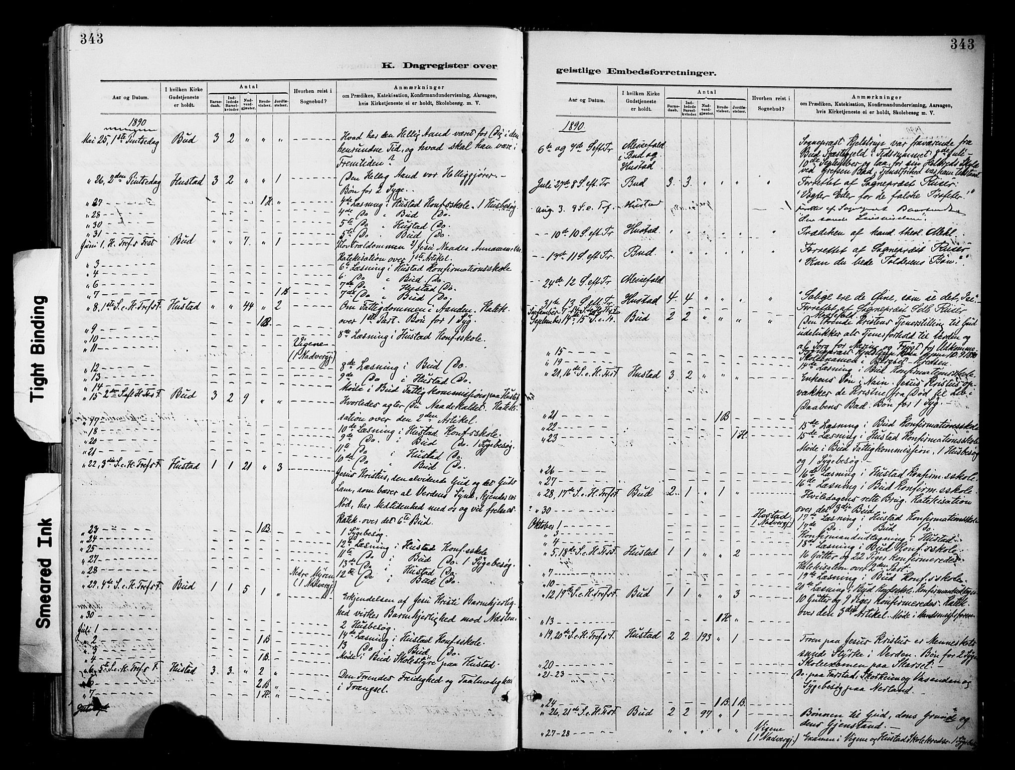 Ministerialprotokoller, klokkerbøker og fødselsregistre - Møre og Romsdal, AV/SAT-A-1454/566/L0769: Parish register (official) no. 566A08, 1881-1903, p. 343