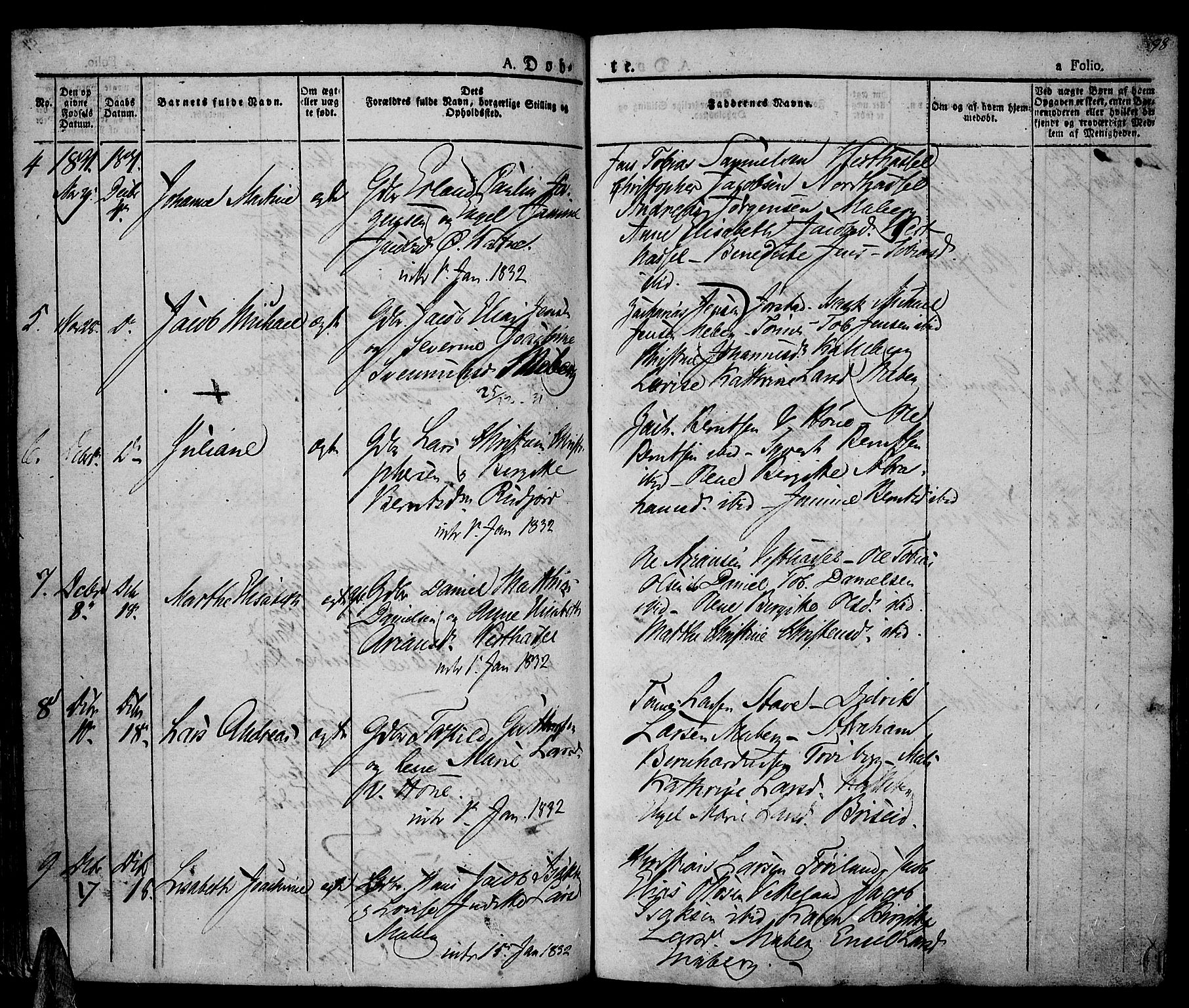 Lista sokneprestkontor, AV/SAK-1111-0027/F/Fa/L0008: Parish register (official) no. A 8, 1823-1835, p. 98