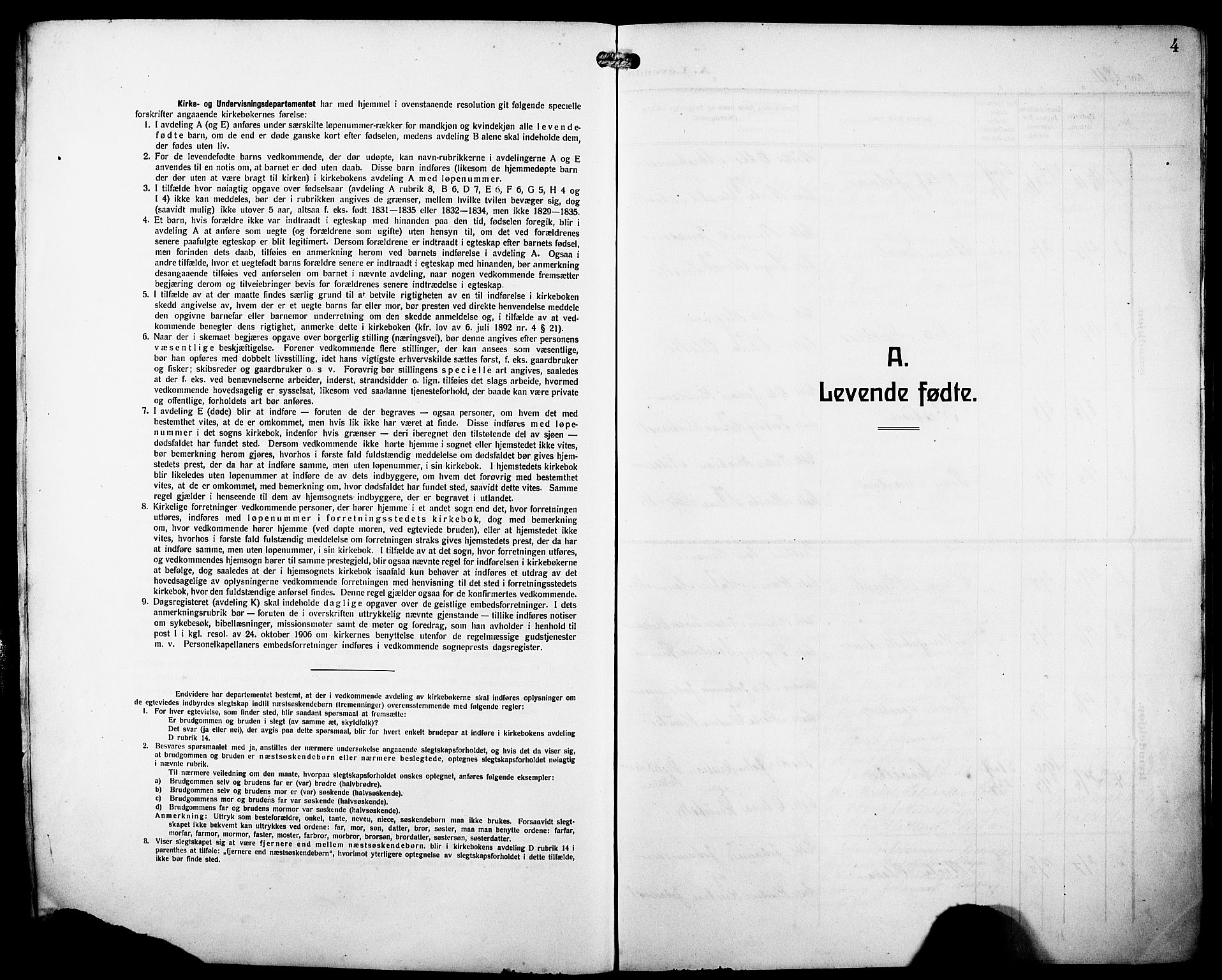 Sveio Sokneprestembete, SAB/A-78501/H/Hab: Parish register (copy) no. A 5, 1911-1926, p. 4