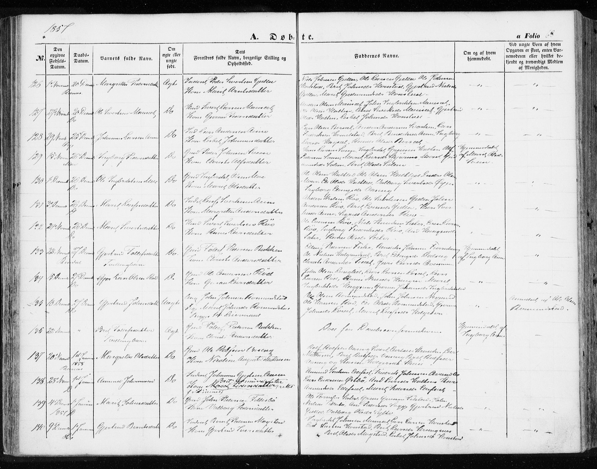 Ministerialprotokoller, klokkerbøker og fødselsregistre - Møre og Romsdal, AV/SAT-A-1454/595/L1044: Parish register (official) no. 595A06, 1852-1863, p. 68