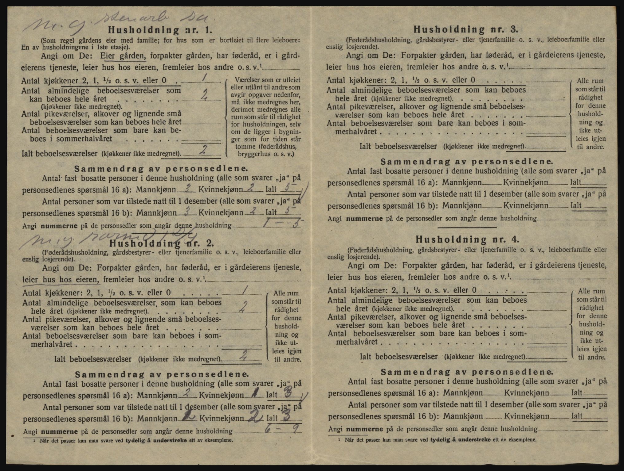 SAO, 1920 census for Glemmen, 1920, p. 2356