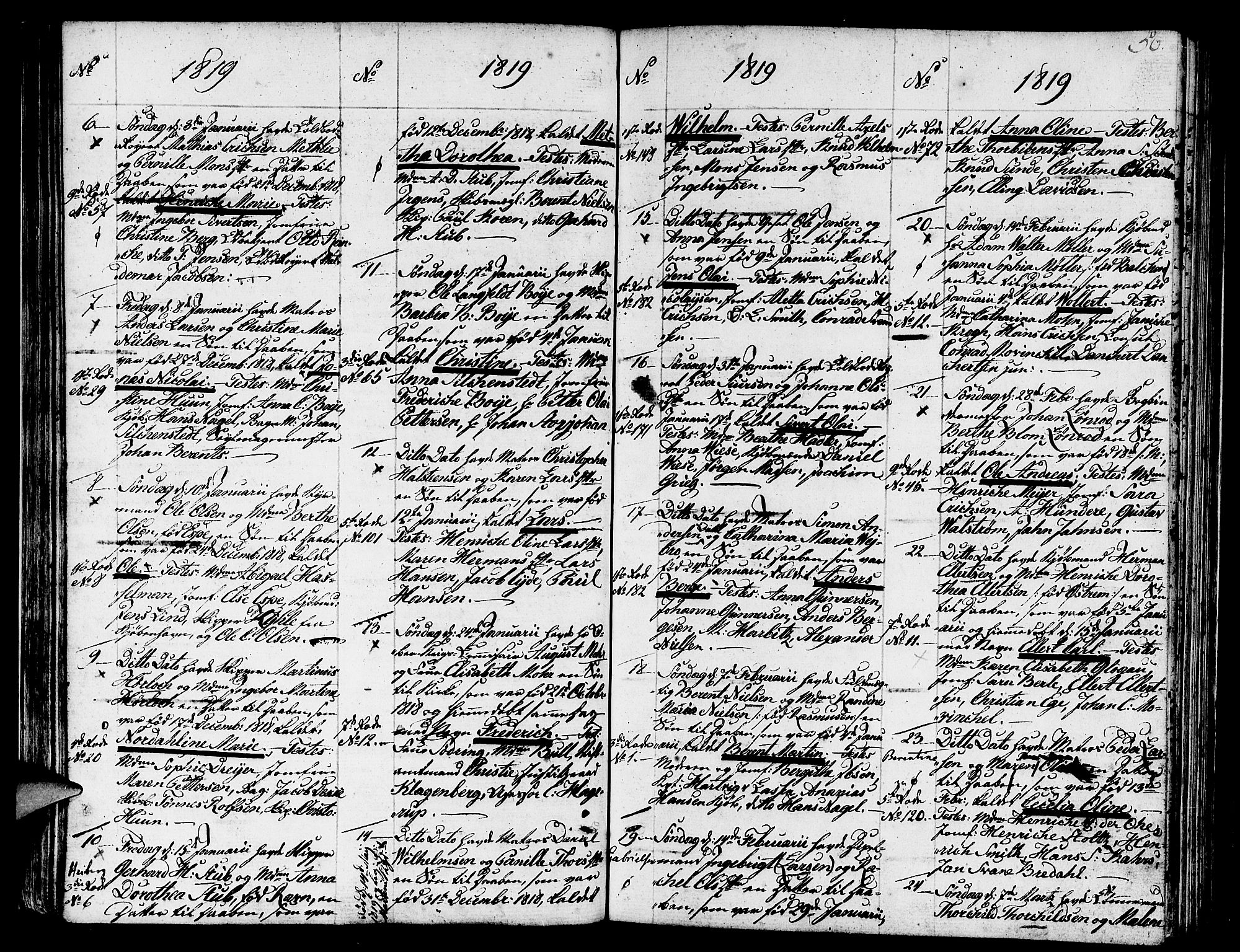 Nykirken Sokneprestembete, AV/SAB-A-77101/H/Haa/L0006: Parish register (official) no. A 6, 1808-1820, p. 56