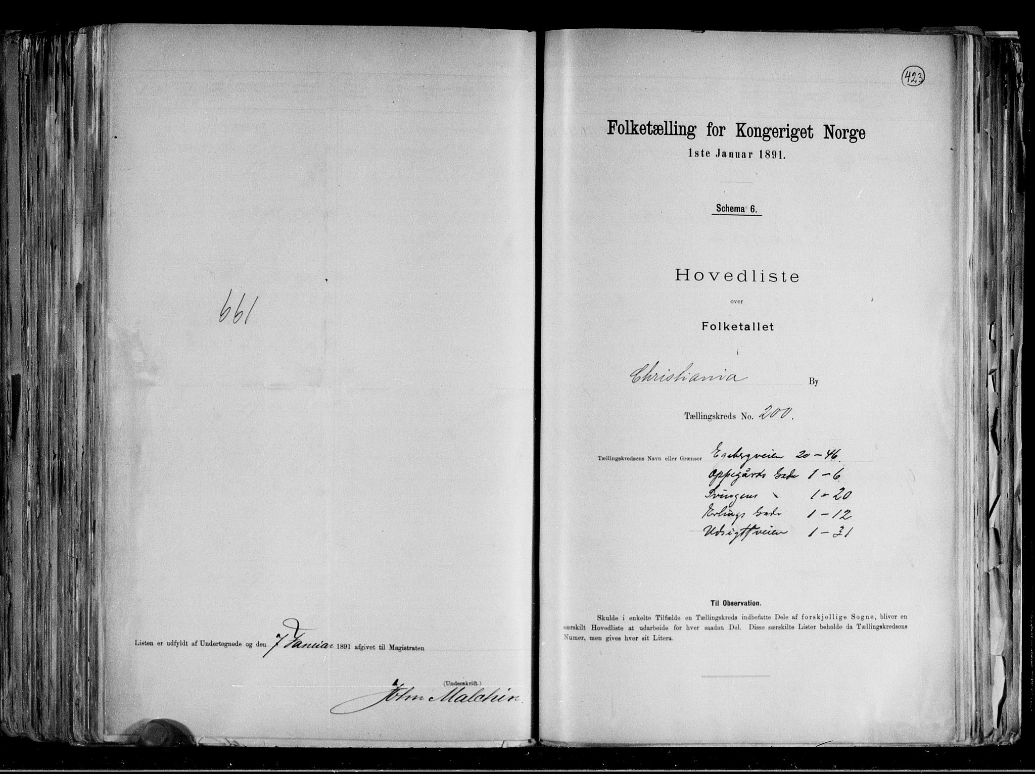 RA, 1891 census for 0301 Kristiania, 1891, p. 107591
