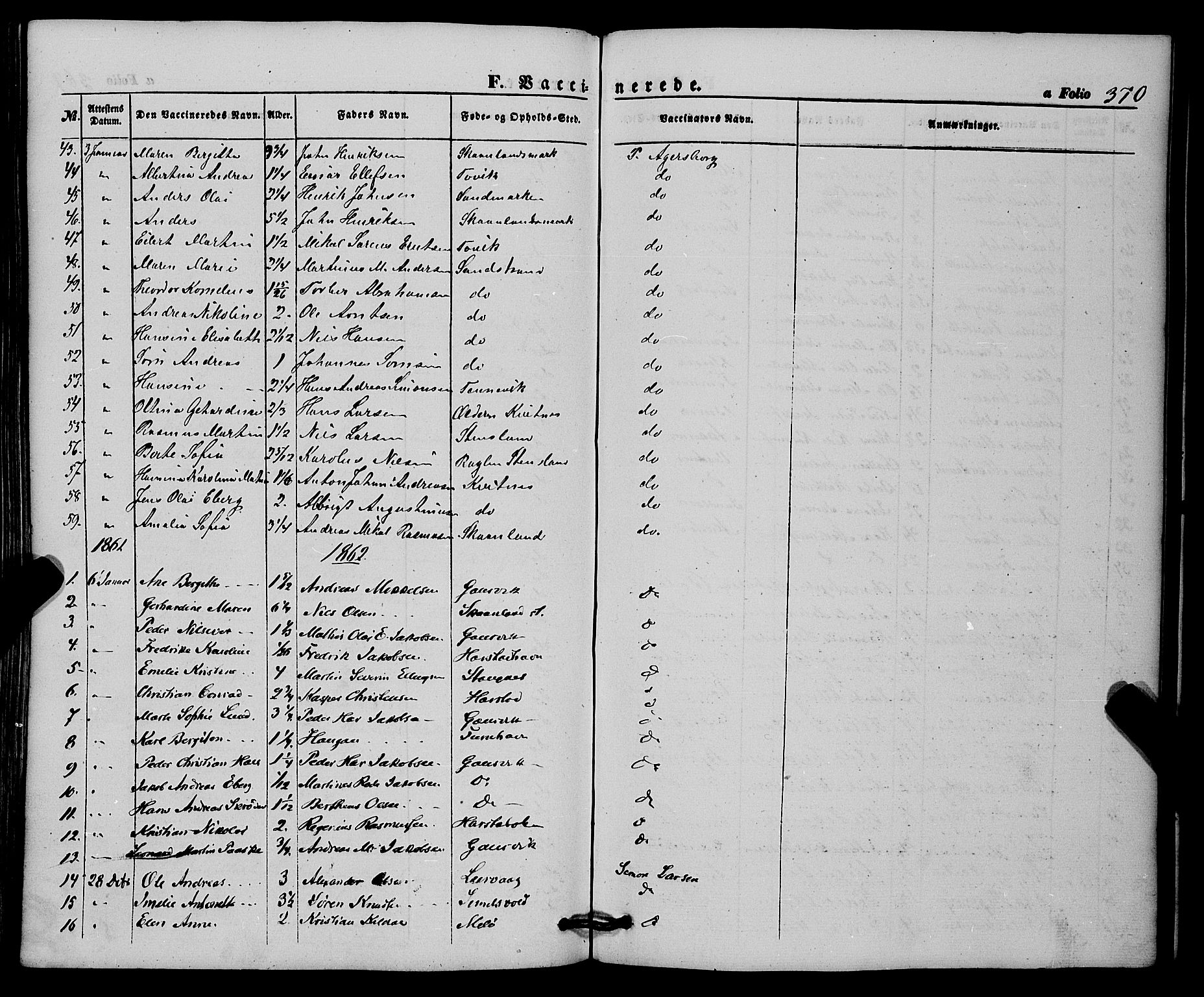 Trondenes sokneprestkontor, SATØ/S-1319/H/Ha/L0011kirke: Parish register (official) no. 11, 1853-1862, p. 370