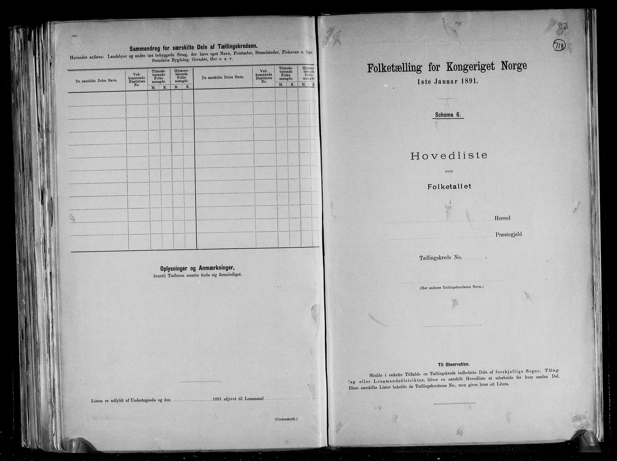 RA, 1891 census for 1135 Sauda, 1891, p. 10