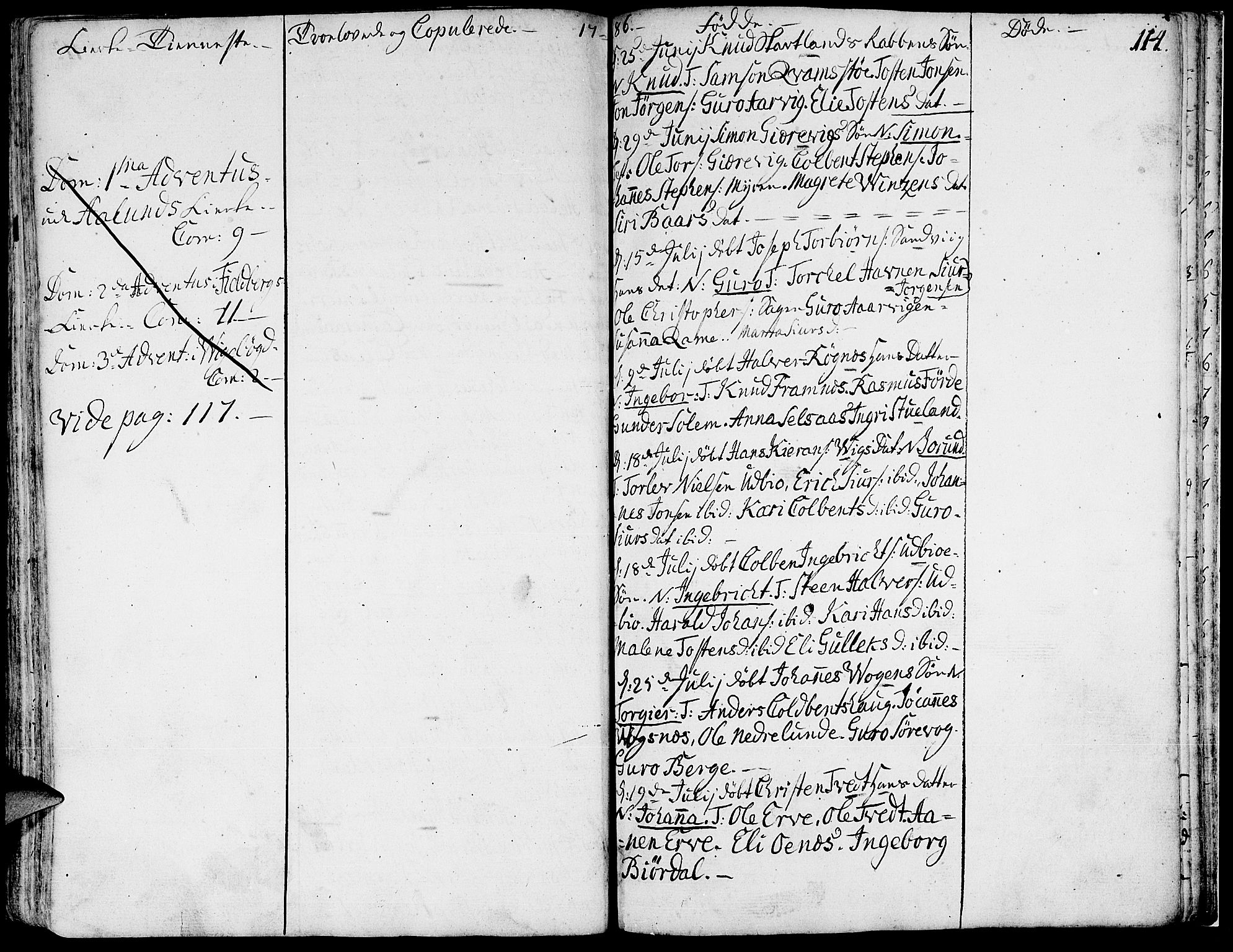 Fjelberg sokneprestembete, AV/SAB-A-75201/H/Haa: Parish register (official) no. A 2, 1760-1788, p. 114