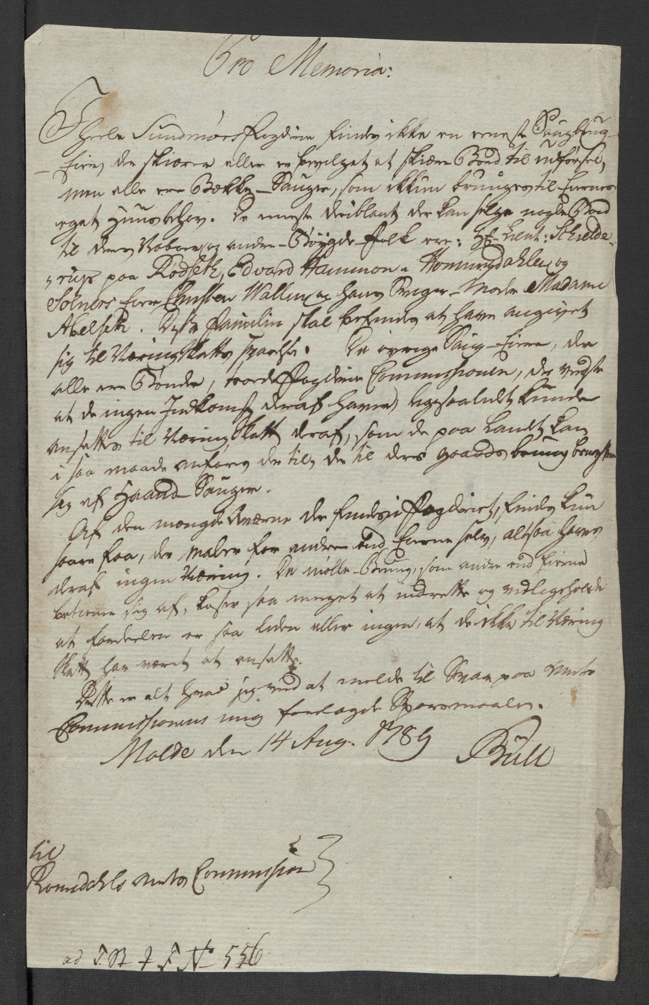 Rentekammeret inntil 1814, Reviderte regnskaper, Mindre regnskaper, AV/RA-EA-4068/Rf/Rfe/L0049: Sunnhordland og Hardanger fogderi, Sunnmøre fogderi, 1789, p. 320