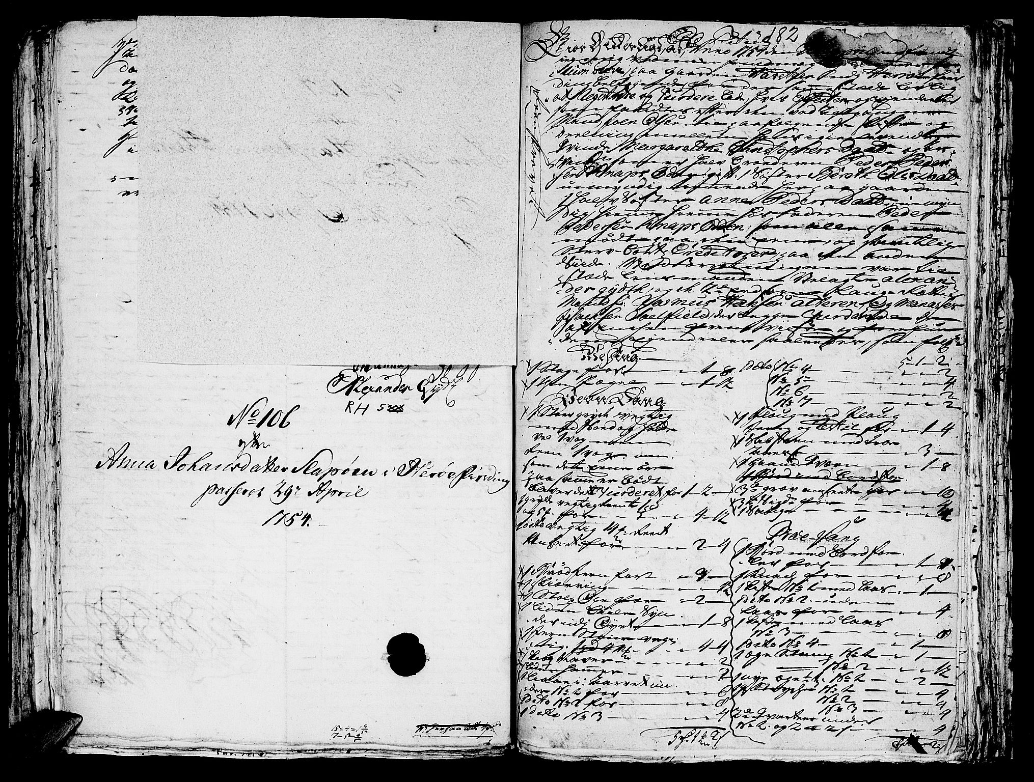 Helgeland sorenskriveri, AV/SAT-A-0004/3/3A/L0031: Konseptprotokoll 16, 1754, p. 181b-182a