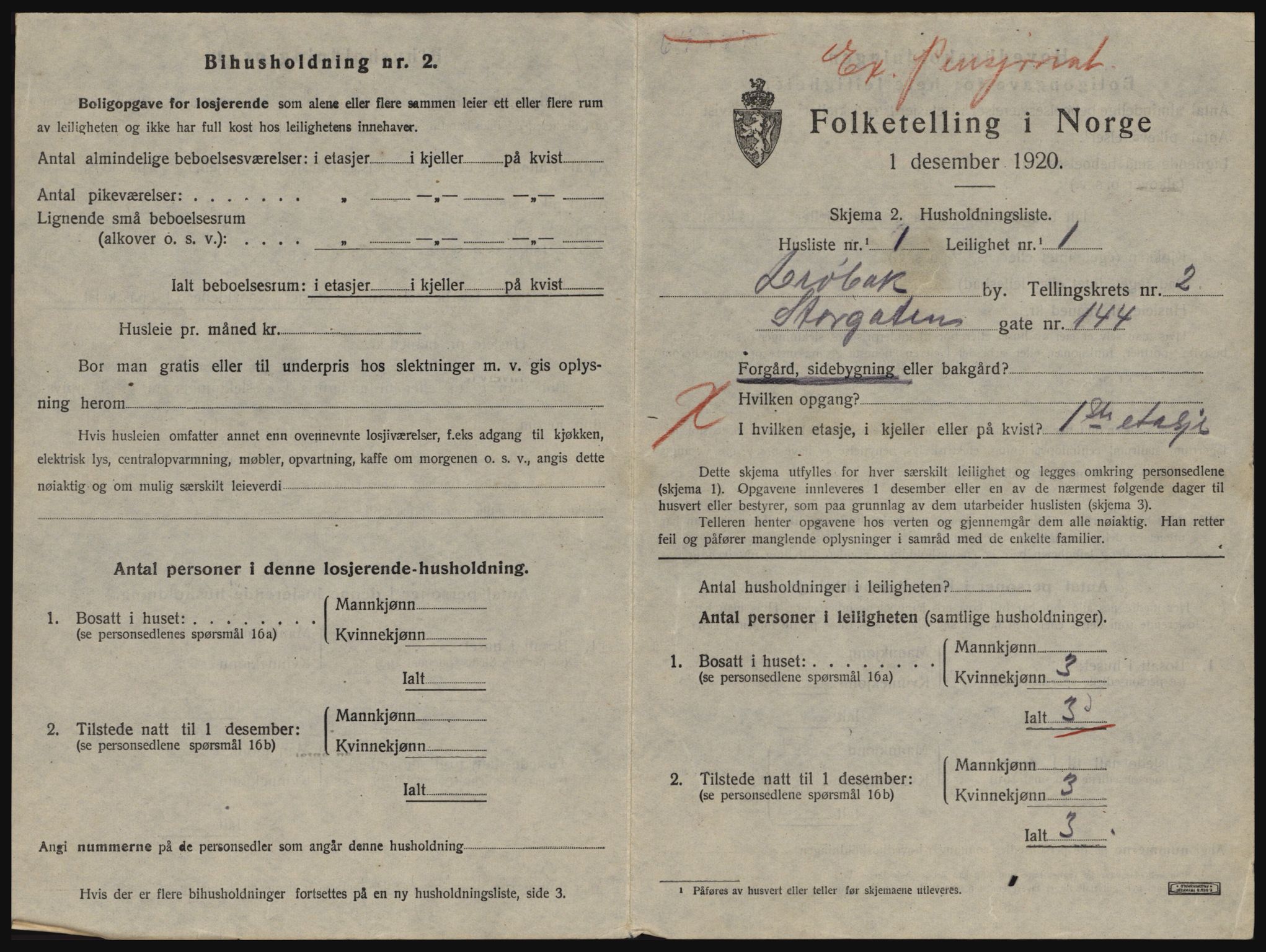 SAO, 1920 census for Drøbak, 1920, p. 931