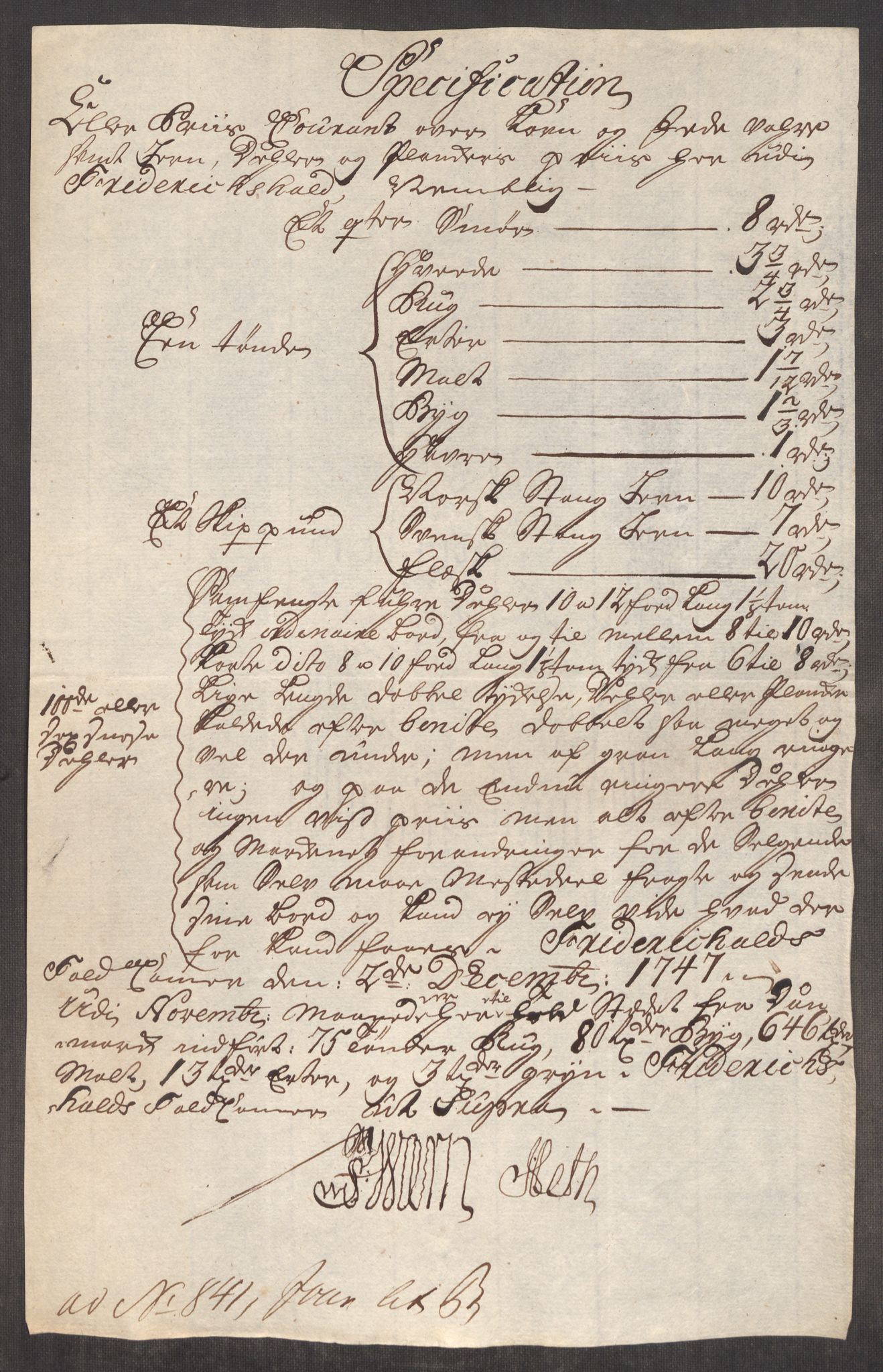 Rentekammeret inntil 1814, Realistisk ordnet avdeling, RA/EA-4070/Oe/L0003: [Ø1]: Priskuranter, 1745-1748, p. 469