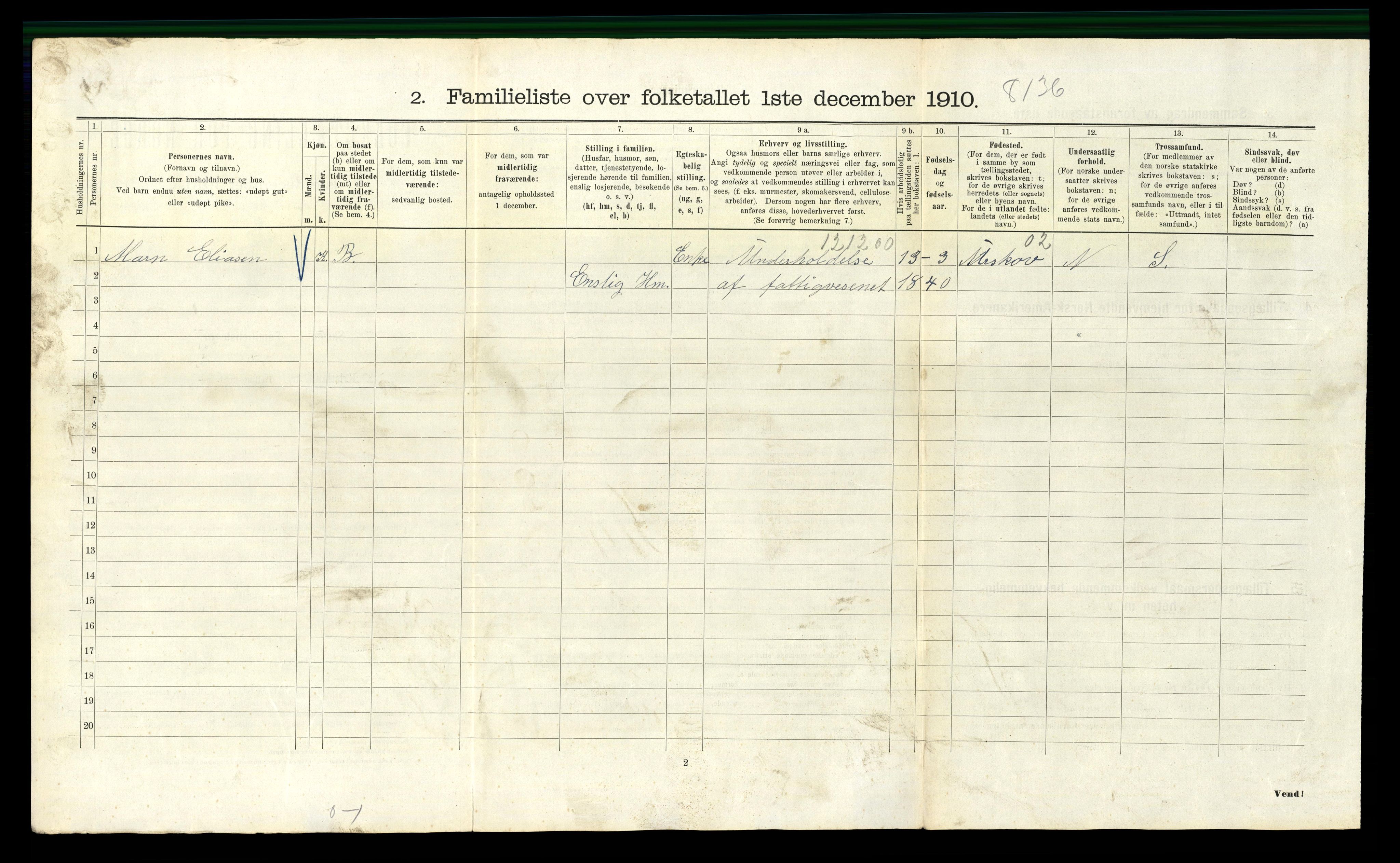 RA, 1910 census for Kristiania, 1910, p. 32544