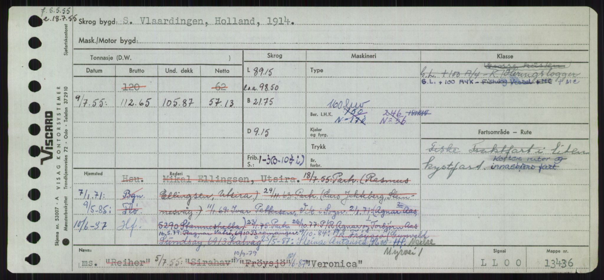 Sjøfartsdirektoratet med forløpere, Skipsmålingen, AV/RA-S-1627/H/Ha/L0006/0002: Fartøy, Sver-Å / Fartøy, U-Å, p. 271
