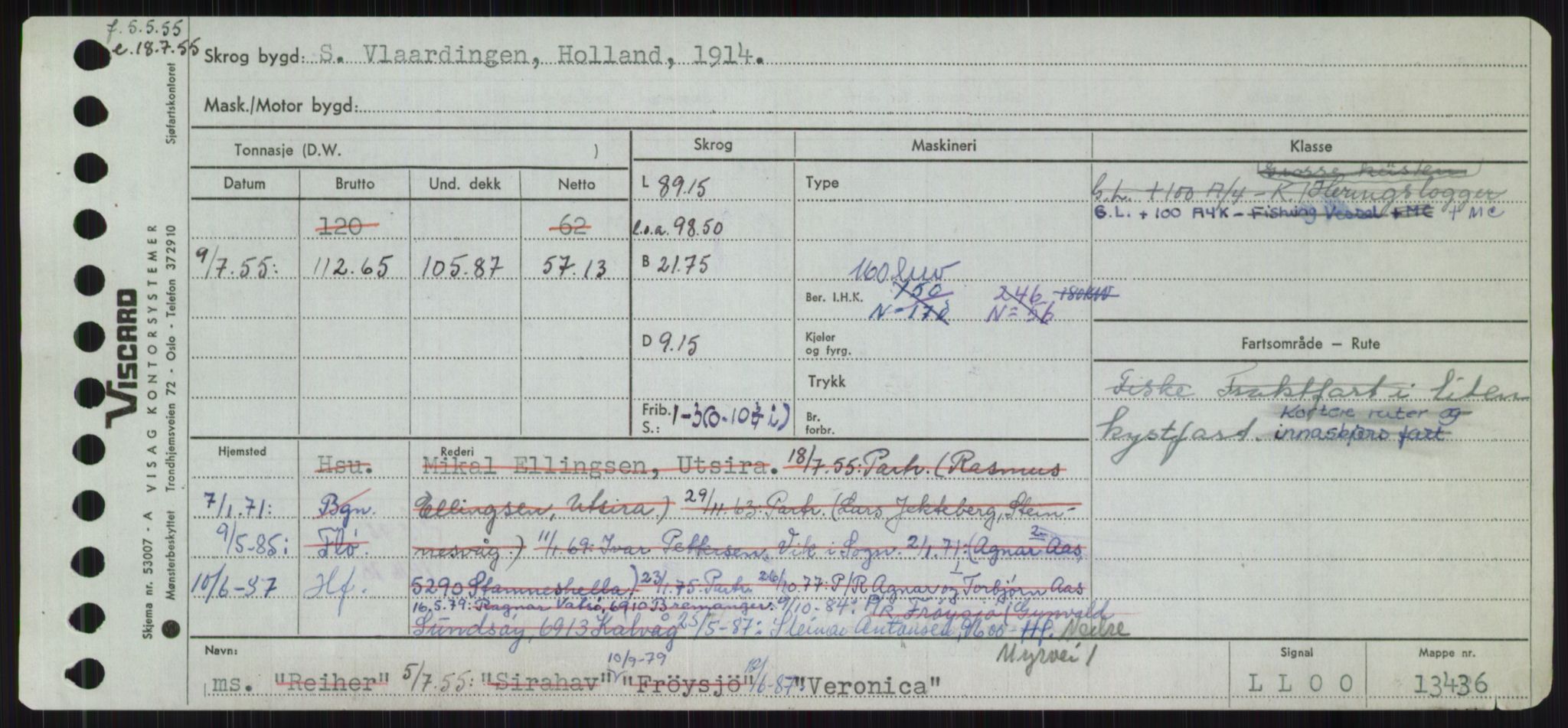 Sjøfartsdirektoratet med forløpere, Skipsmålingen, RA/S-1627/H/Ha/L0006/0002: Fartøy, Sver-Å / Fartøy, U-Å, p. 271