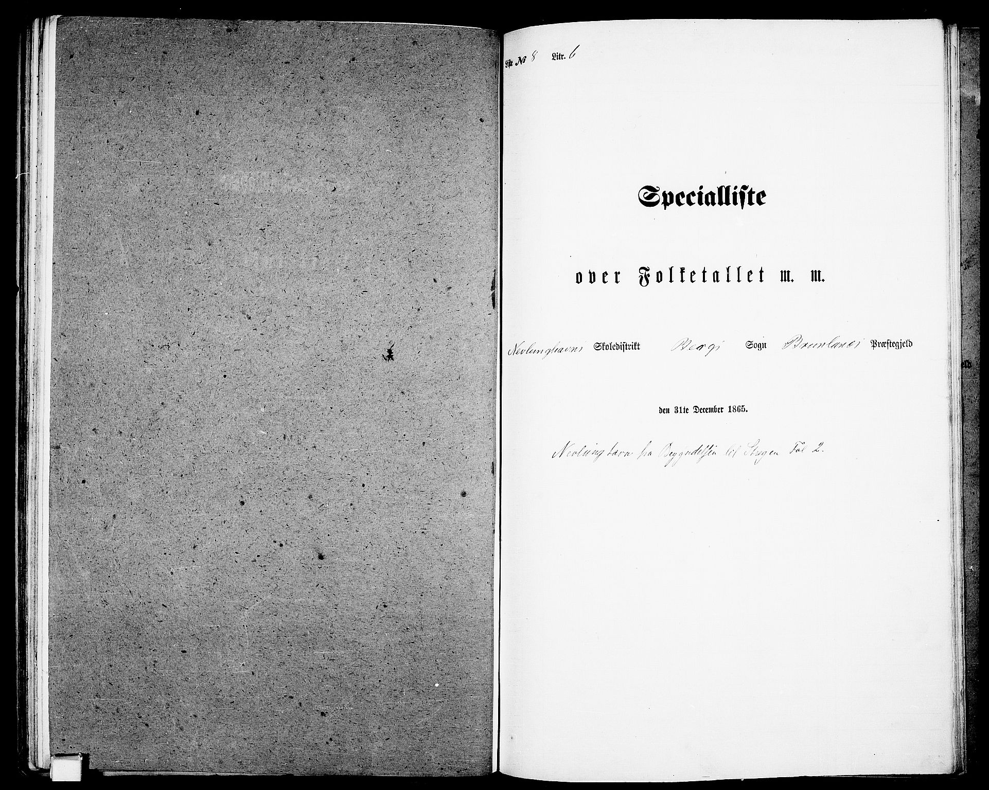 RA, 1865 census for Brunlanes, 1865, p. 152