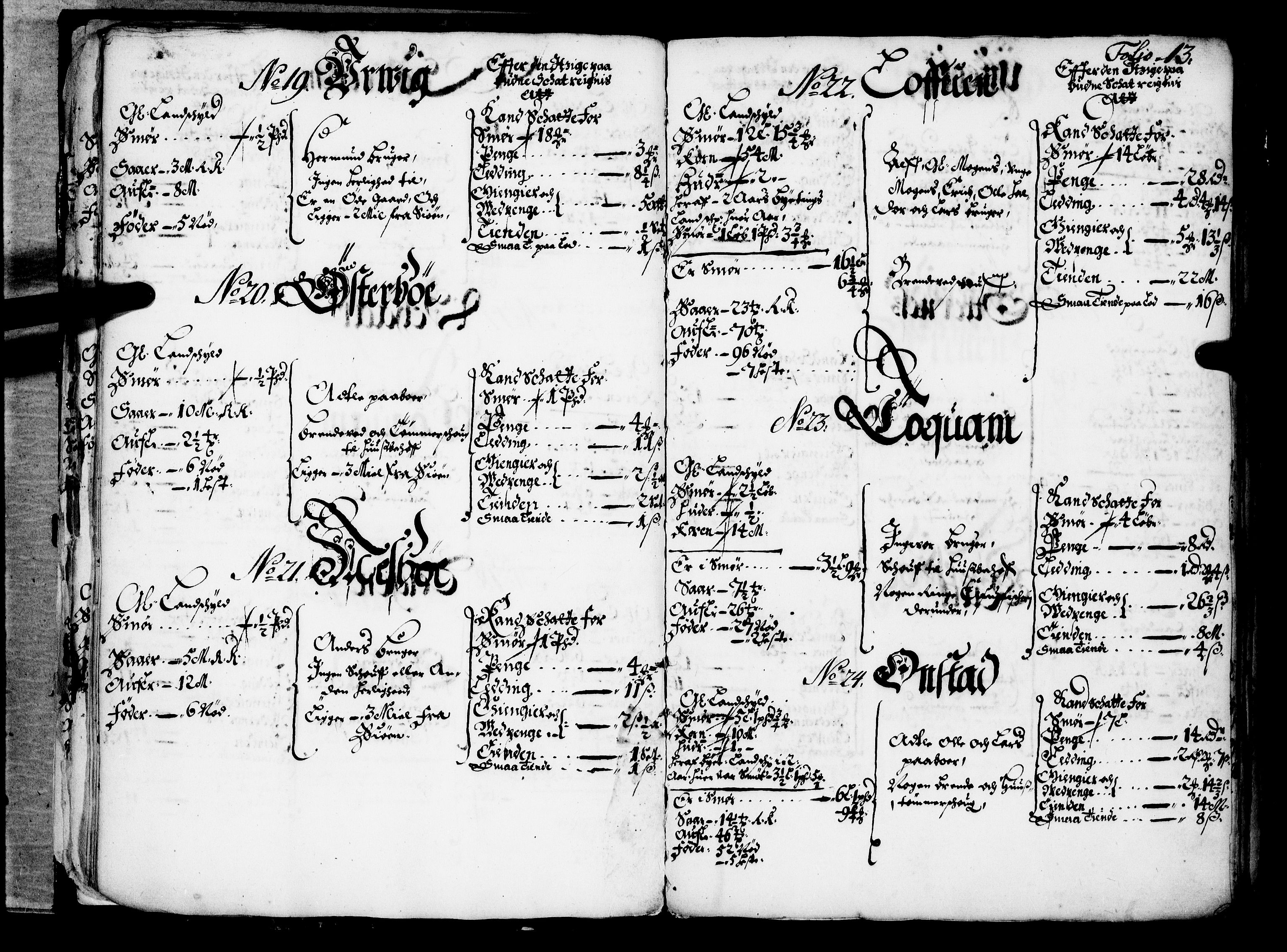 Rentekammeret inntil 1814, Realistisk ordnet avdeling, AV/RA-EA-4070/N/Nb/Nba/L0042: Ytre Sogn fogderi, 1667, p. 12b-13a