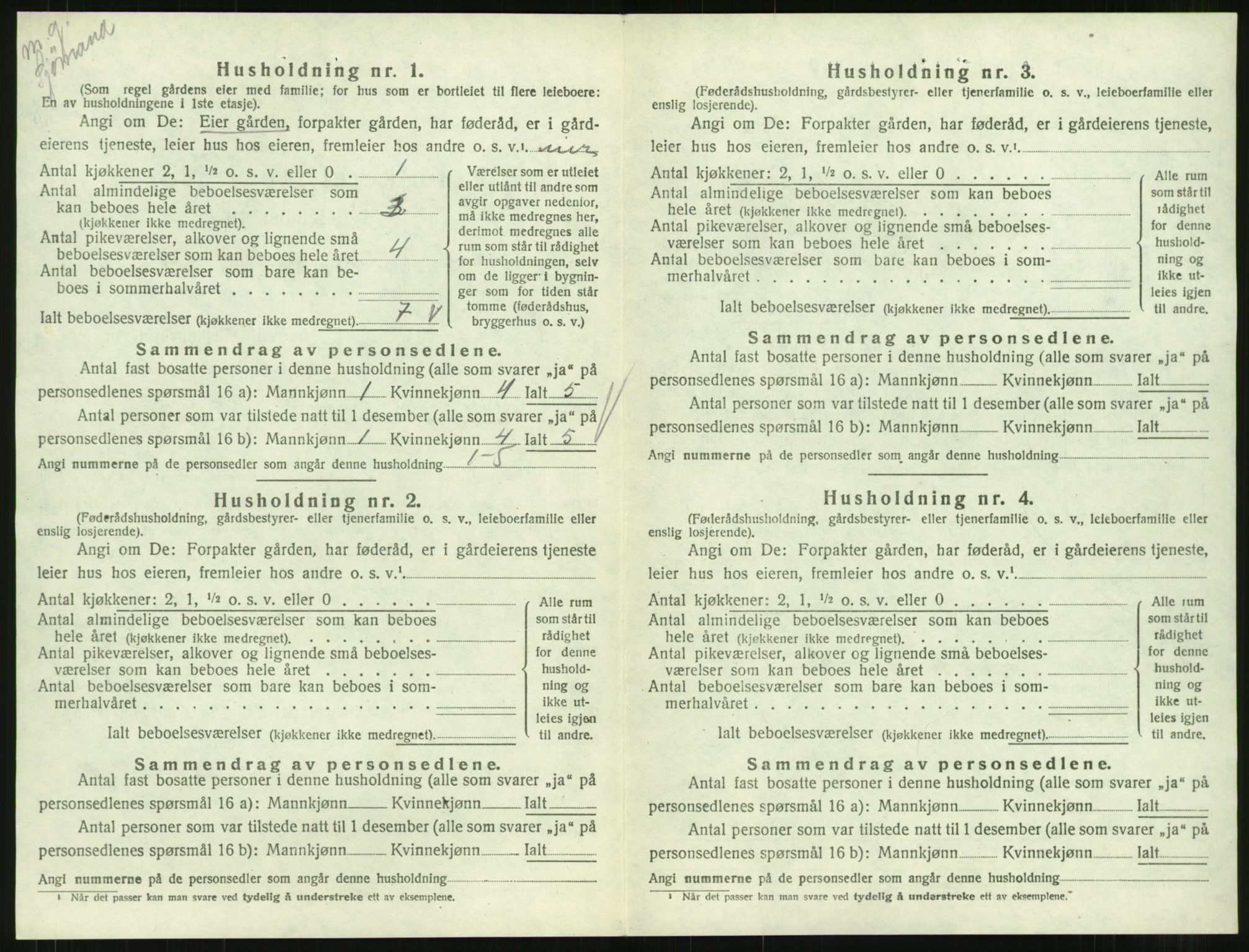 SAT, 1920 census for Åsskard, 1920, p. 28