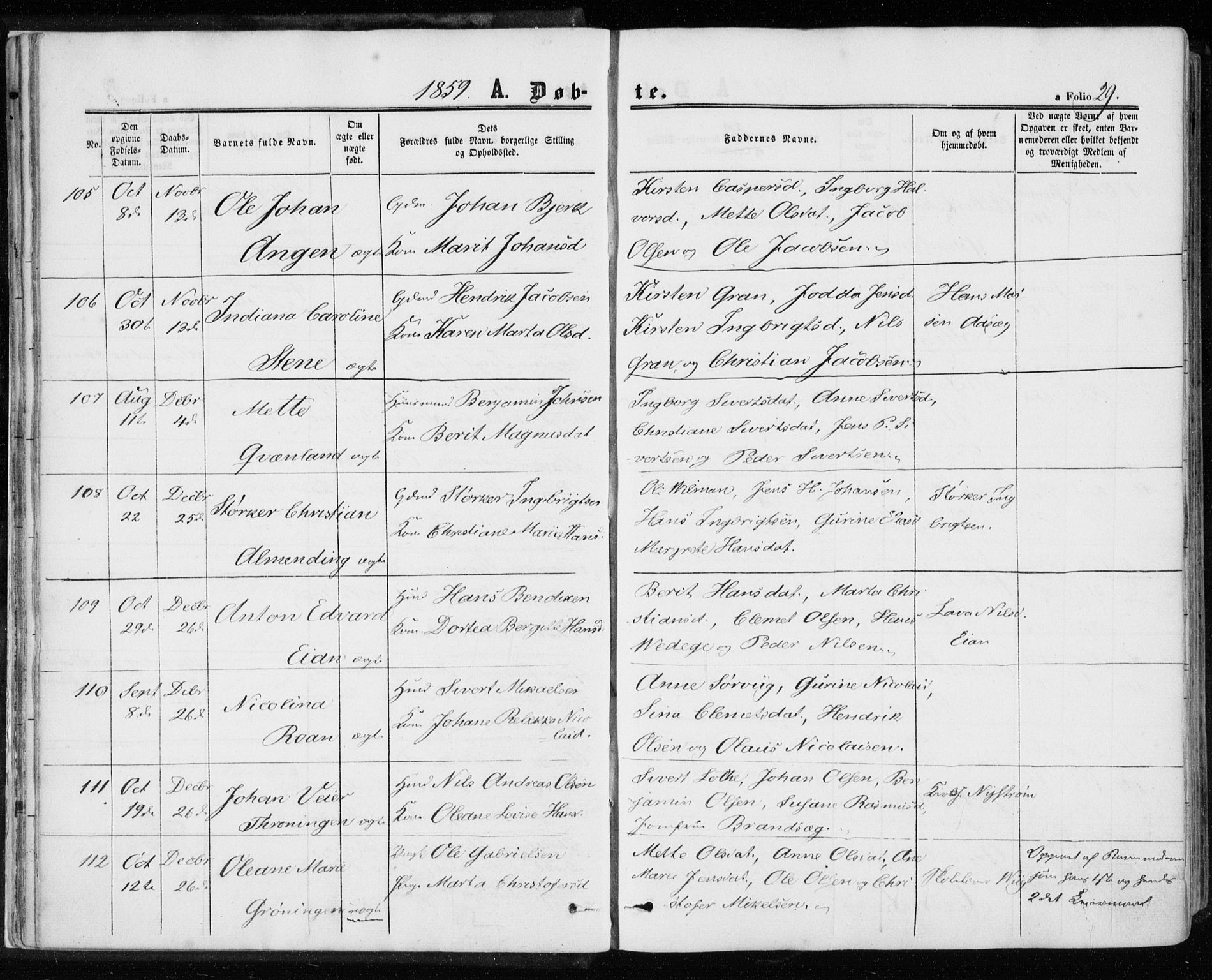 Ministerialprotokoller, klokkerbøker og fødselsregistre - Sør-Trøndelag, SAT/A-1456/657/L0705: Parish register (official) no. 657A06, 1858-1867, p. 29